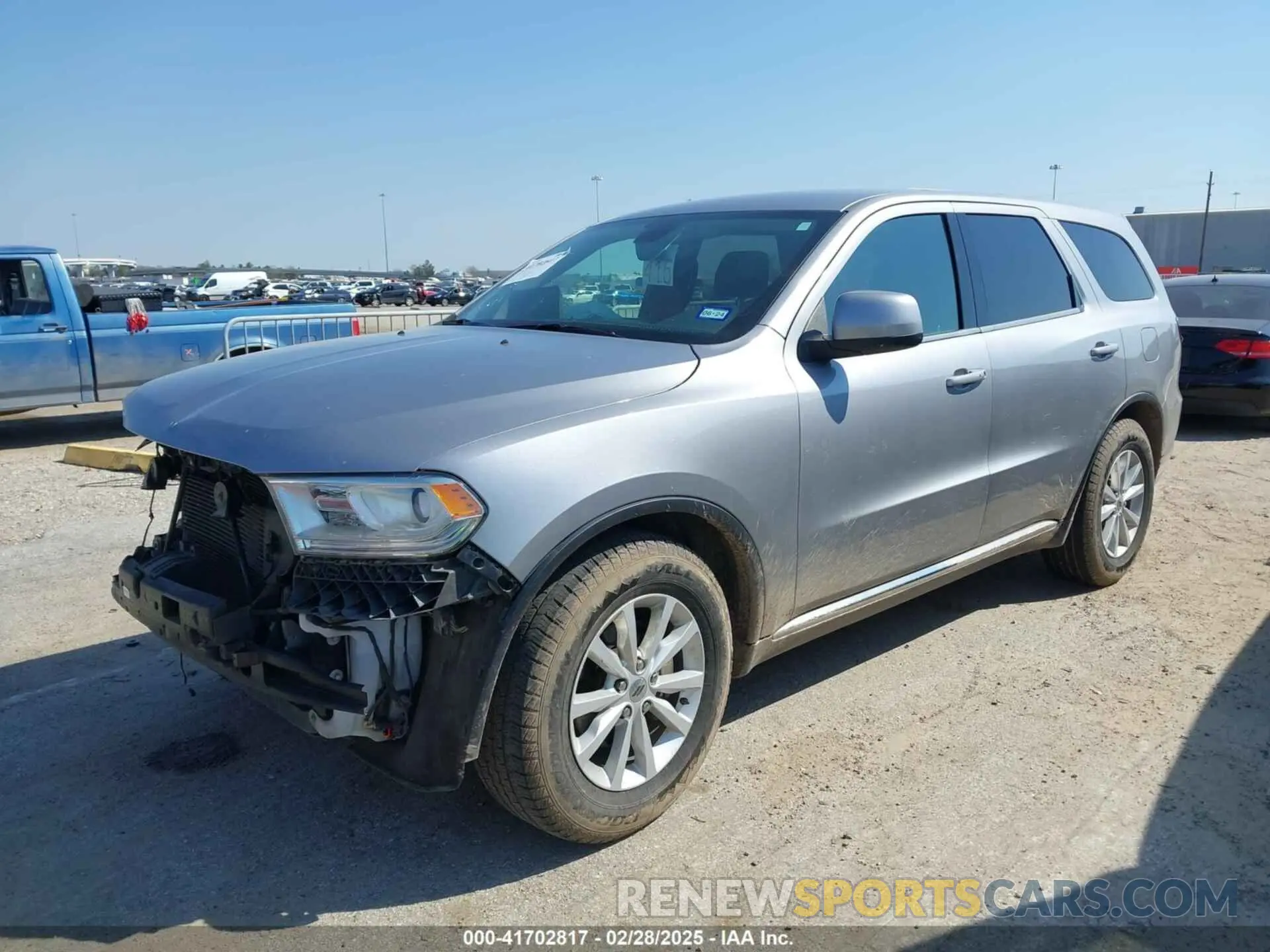 2 fotografías del automóvil dañado 1C4RDHAGXLC258230 DODGE DURANGO 2020
