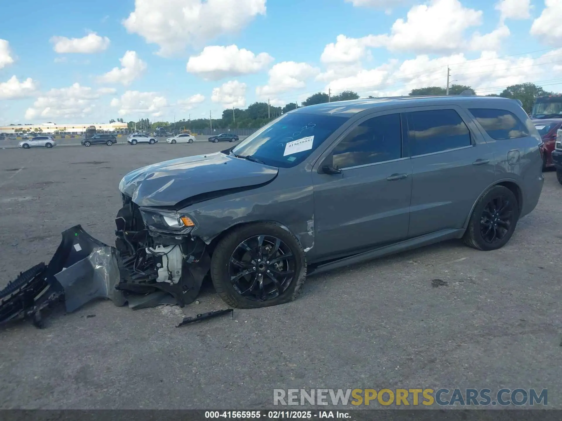 2 fotografías del automóvil dañado 1C4RDHDG3LC223220 DODGE DURANGO 2020