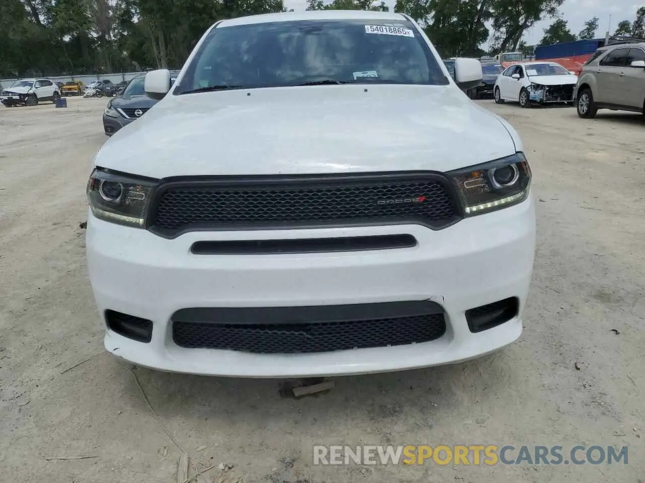 5 fotografías del automóvil dañado 1C4RDHDG5LC307927 DODGE DURANGO 2020