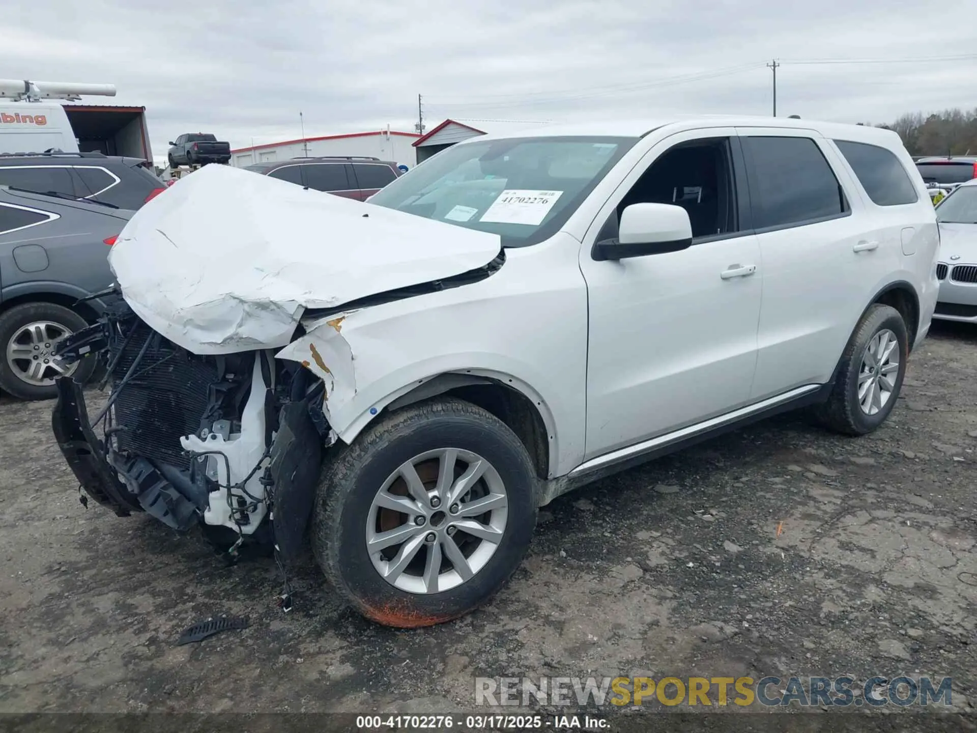 2 fotografías del automóvil dañado 1C4RDHFG9LC441546 DODGE DURANGO 2020