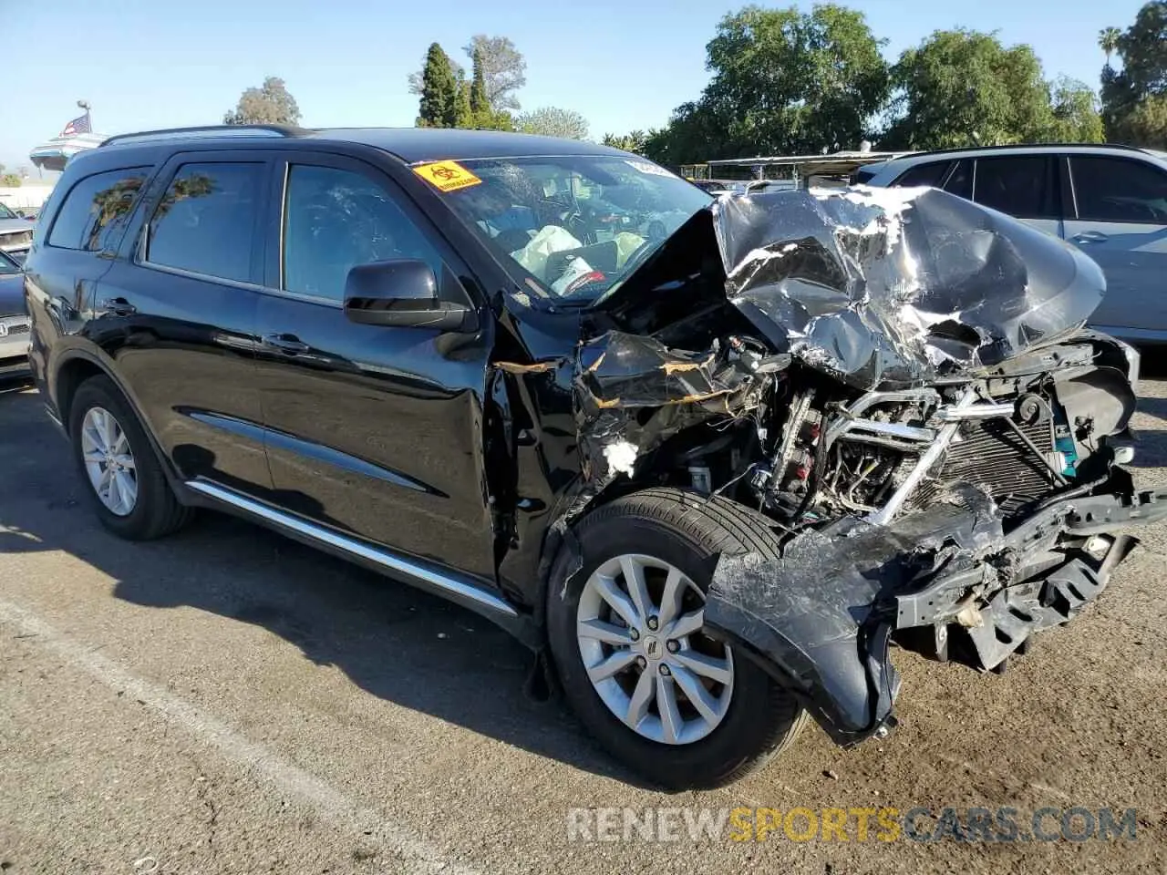 4 fotografías del automóvil dañado 1C4RDJAG2LC318847 DODGE DURANGO 2020
