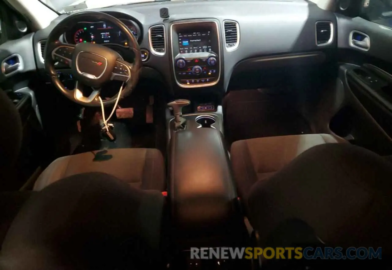 8 fotografías del automóvil dañado 1C4RDJAG4LC324472 DODGE DURANGO 2020