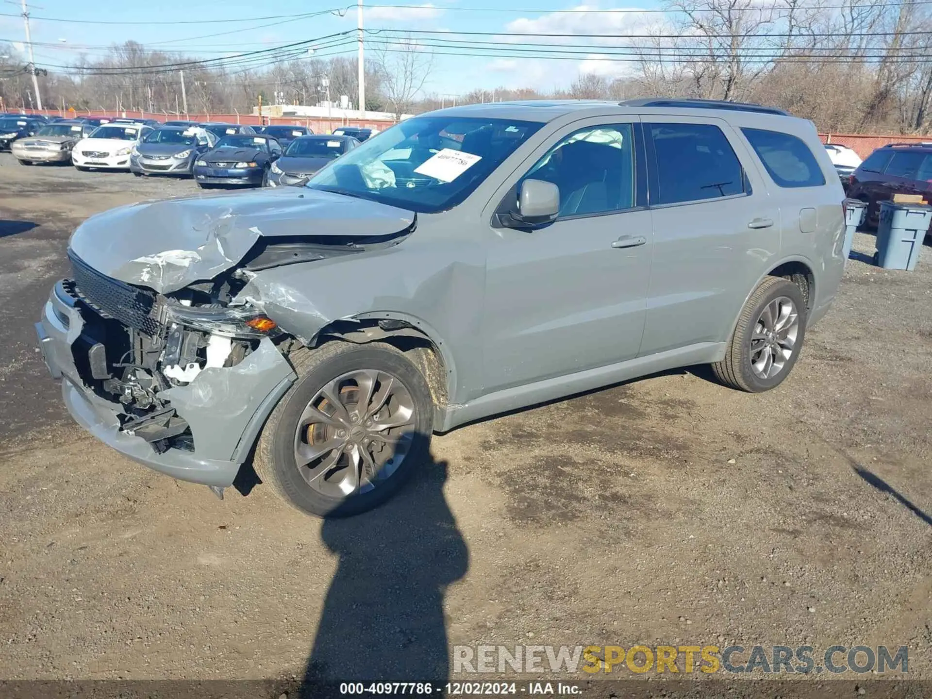 2 fotografías del automóvil dañado 1C4RDJDG1LC412584 DODGE DURANGO 2020