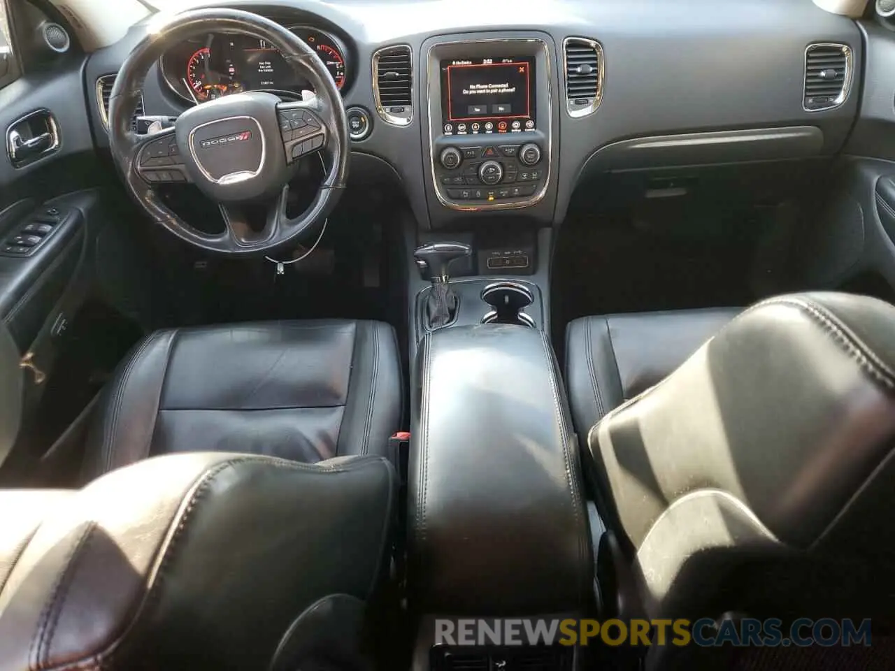 8 fotografías del automóvil dañado 1C4RDJDG2LC162899 DODGE DURANGO 2020