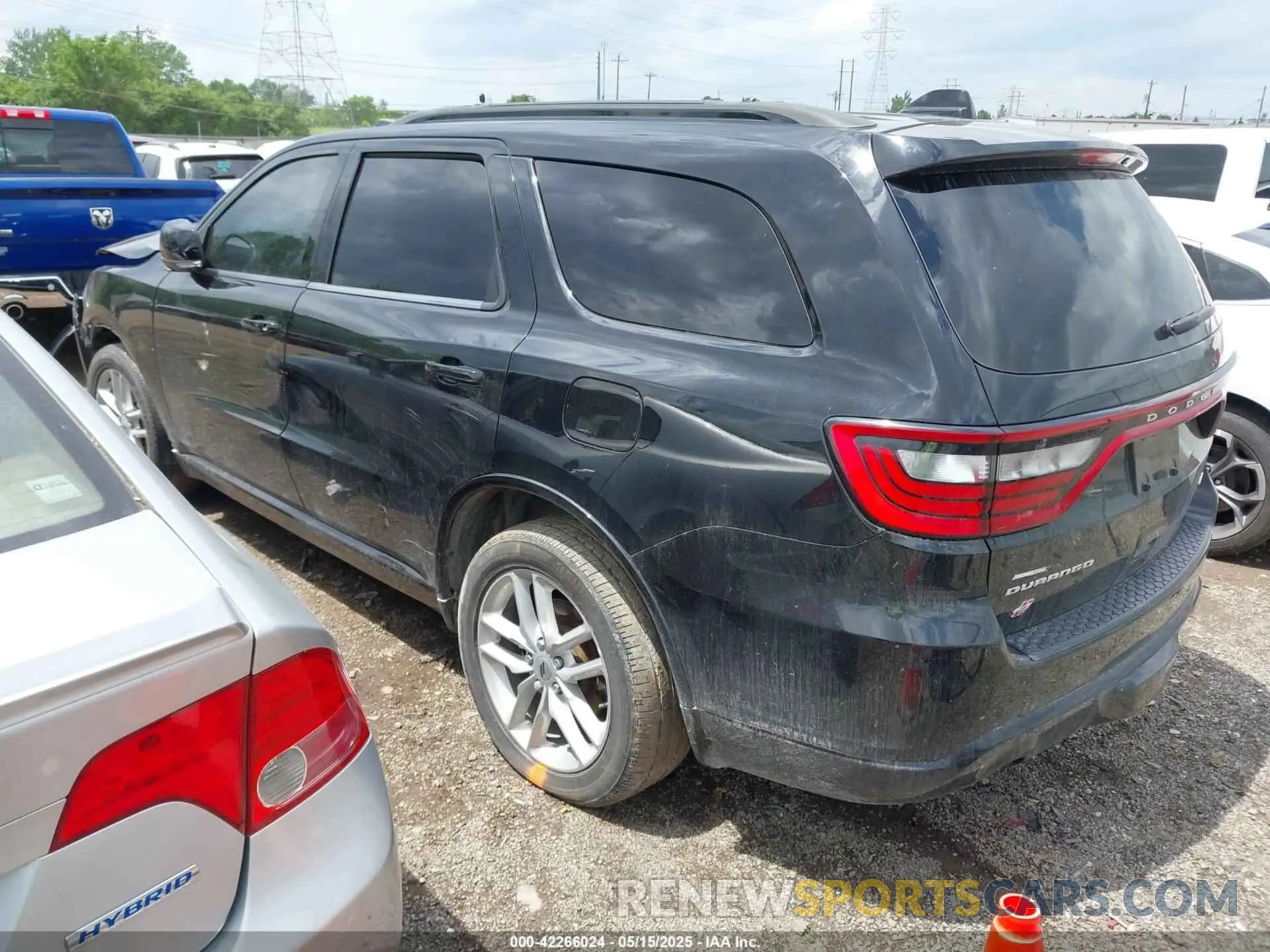 3 fotografías del automóvil dañado 1C4RDJDG3LC107443 DODGE DURANGO 2020