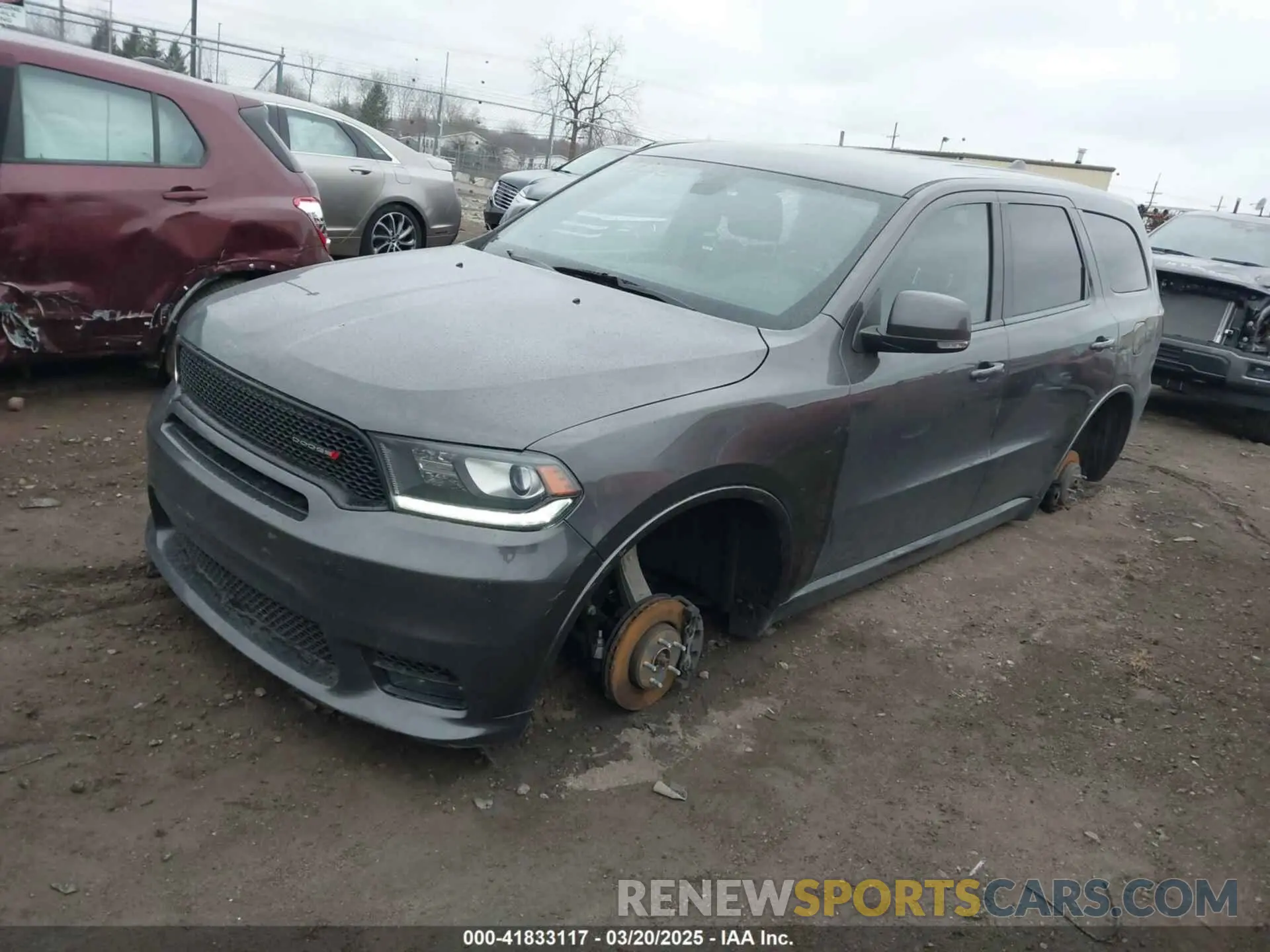 2 fotografías del automóvil dañado 1C4RDJDG4LC260932 DODGE DURANGO 2020