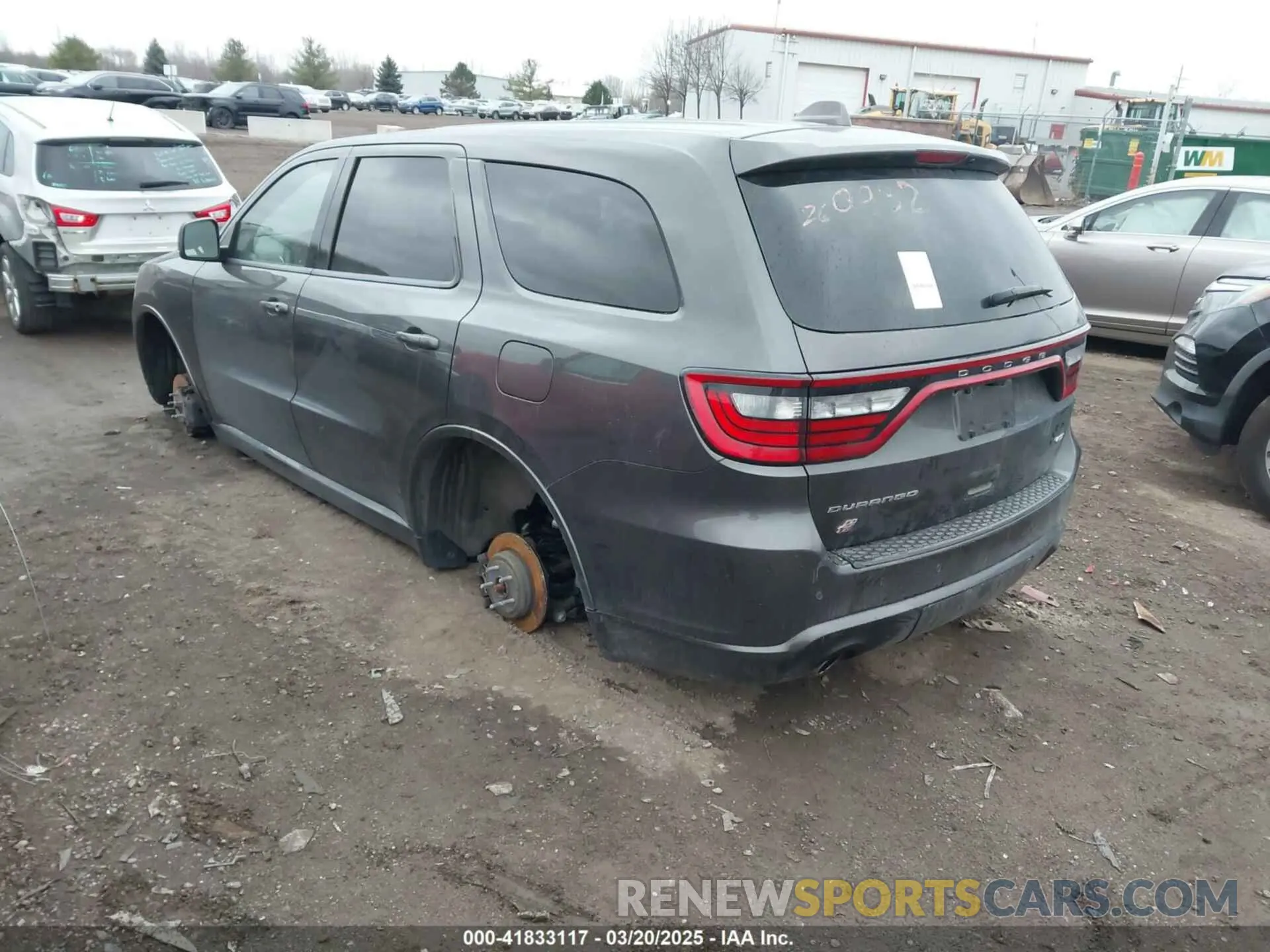3 fotografías del automóvil dañado 1C4RDJDG4LC260932 DODGE DURANGO 2020