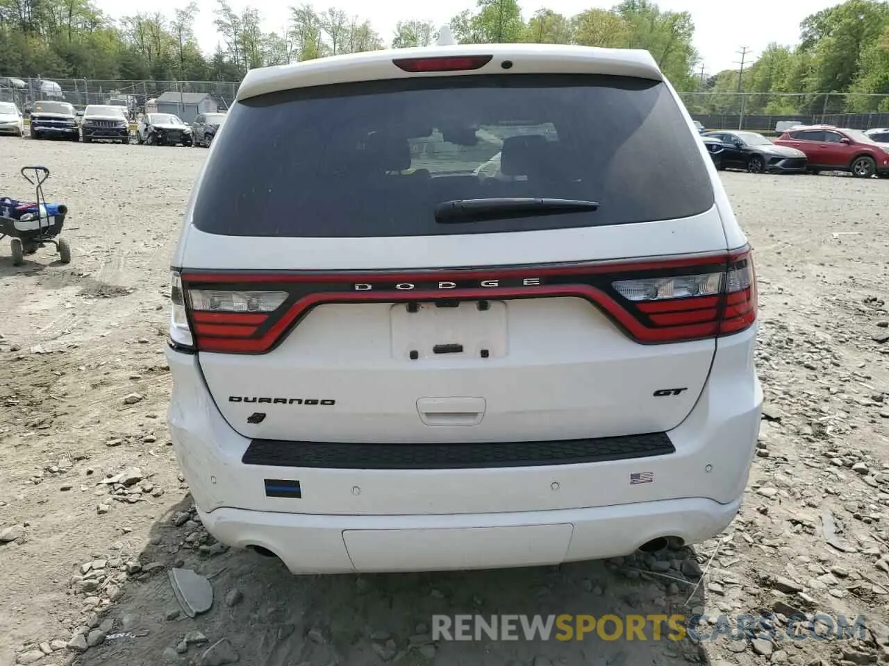 6 fotografías del automóvil dañado 1C4RDJDG4LC372775 DODGE DURANGO 2020