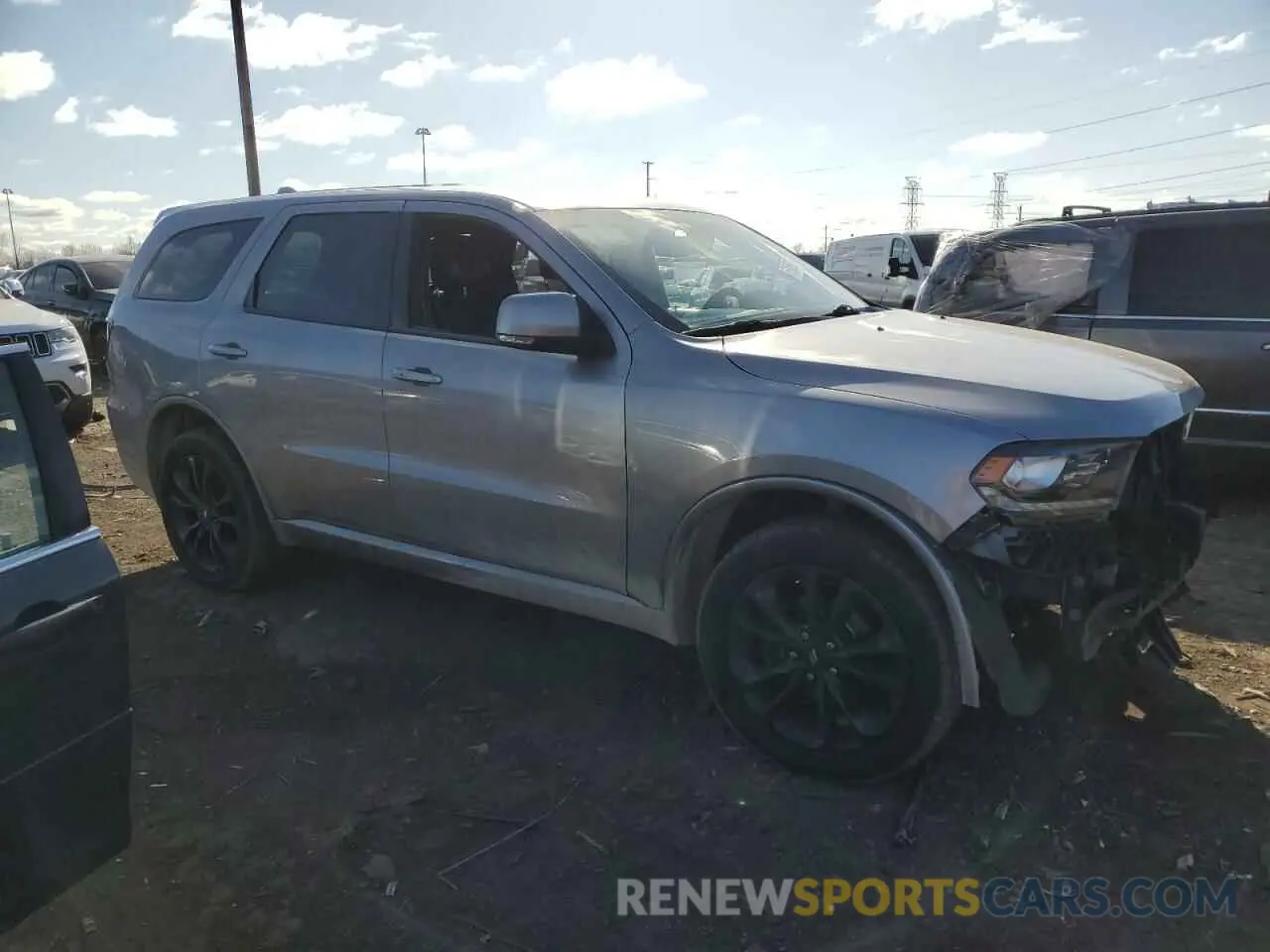 4 fotografías del automóvil dañado 1C4RDJDG5LC286200 DODGE DURANGO 2020