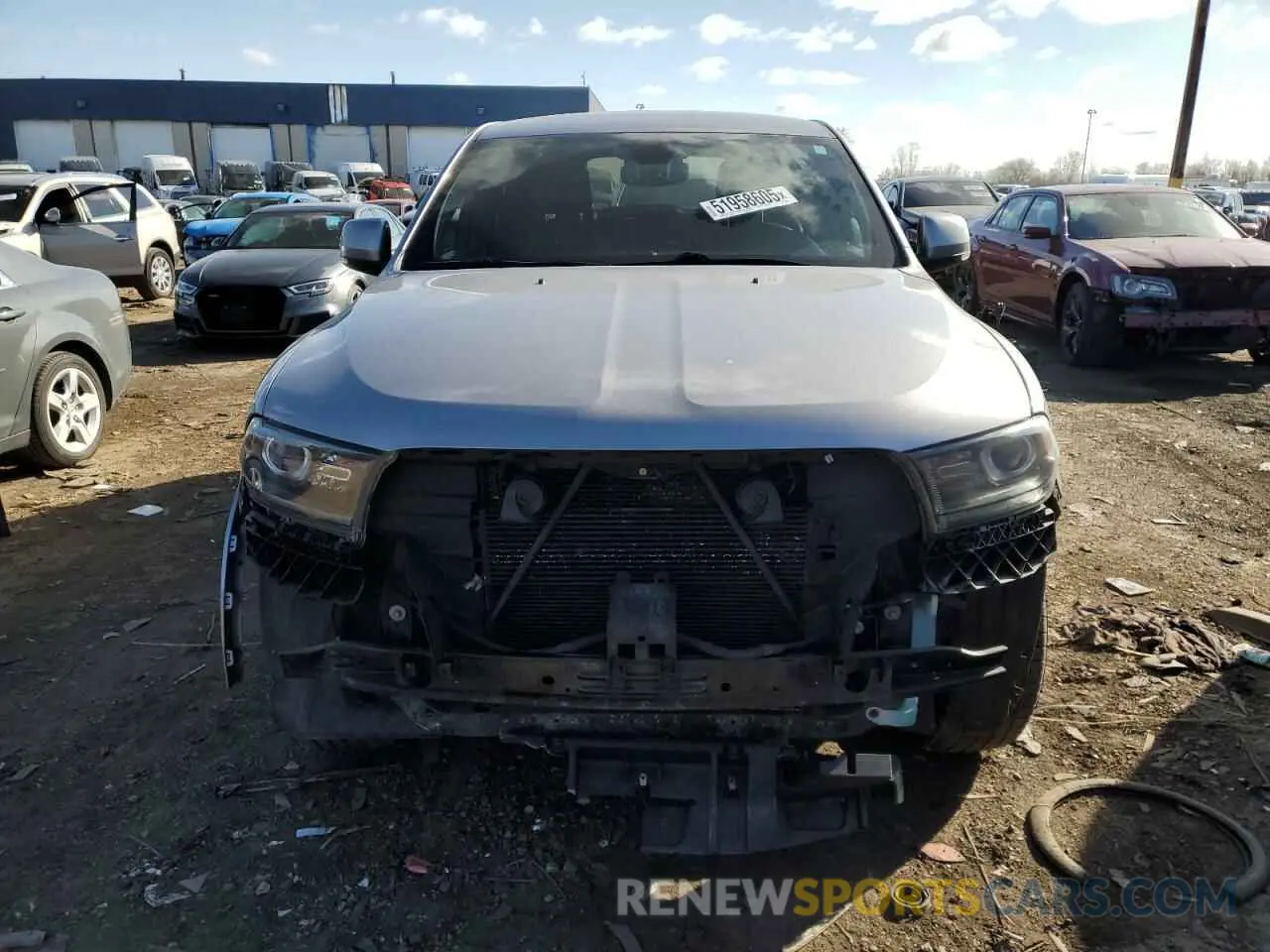 5 fotografías del automóvil dañado 1C4RDJDG5LC286200 DODGE DURANGO 2020