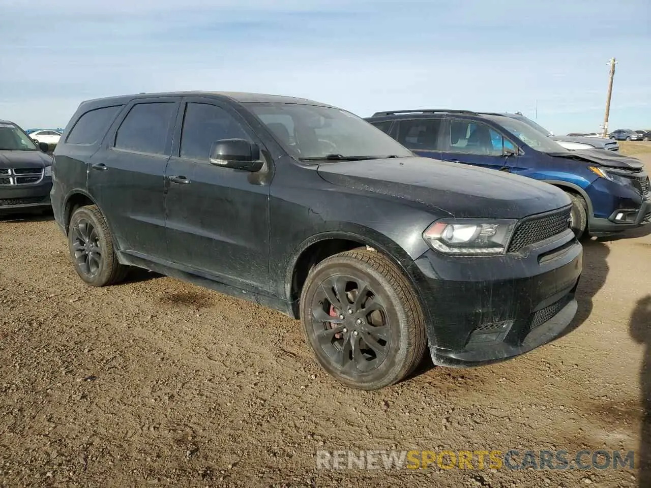 4 fotografías del automóvil dañado 1C4RDJDG6LC257241 DODGE DURANGO 2020