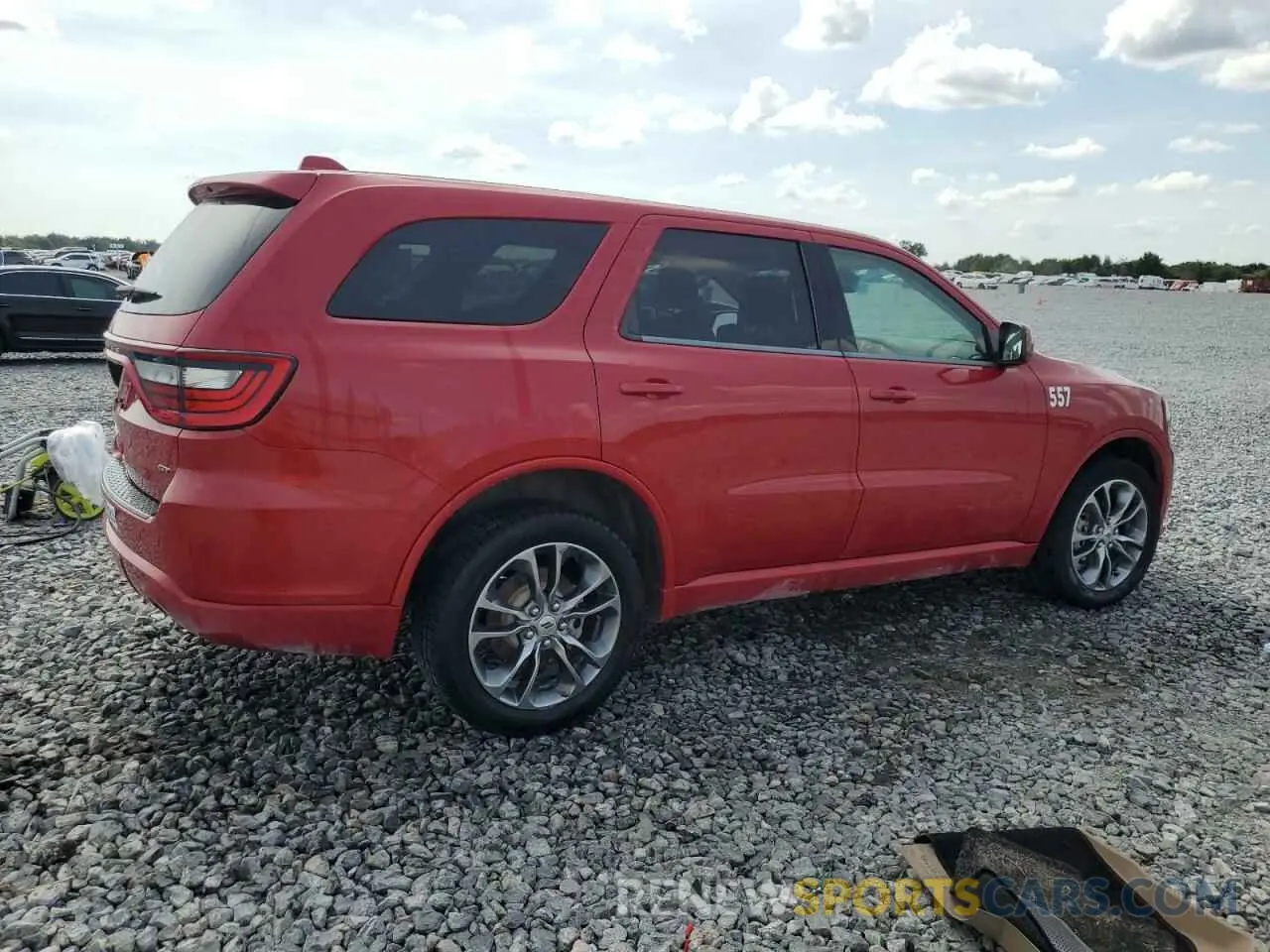 3 fotografías del automóvil dañado 1C4RDJDG9LC205229 DODGE DURANGO 2020