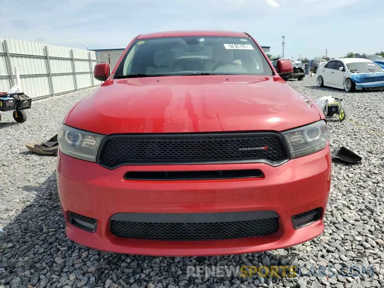 5 fotografías del automóvil dañado 1C4RDJDG9LC205229 DODGE DURANGO 2020