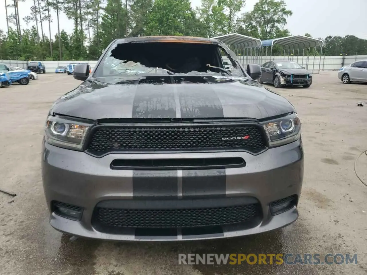 5 fotografías del automóvil dañado 1C4RDJDGXLC297063 DODGE DURANGO 2020