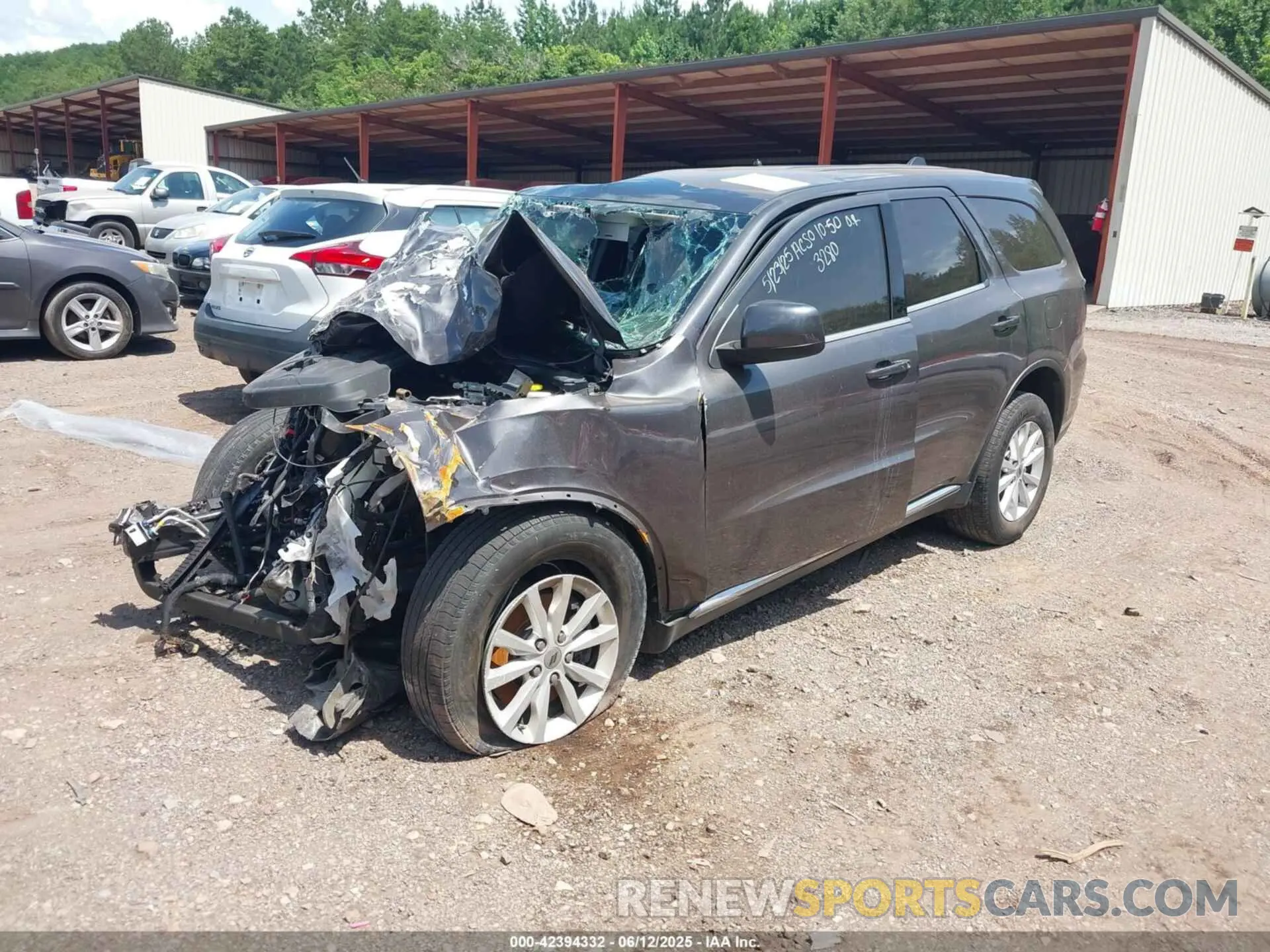 2 fotografías del automóvil dañado 1C4RDJFG8LC443280 DODGE DURANGO 2020