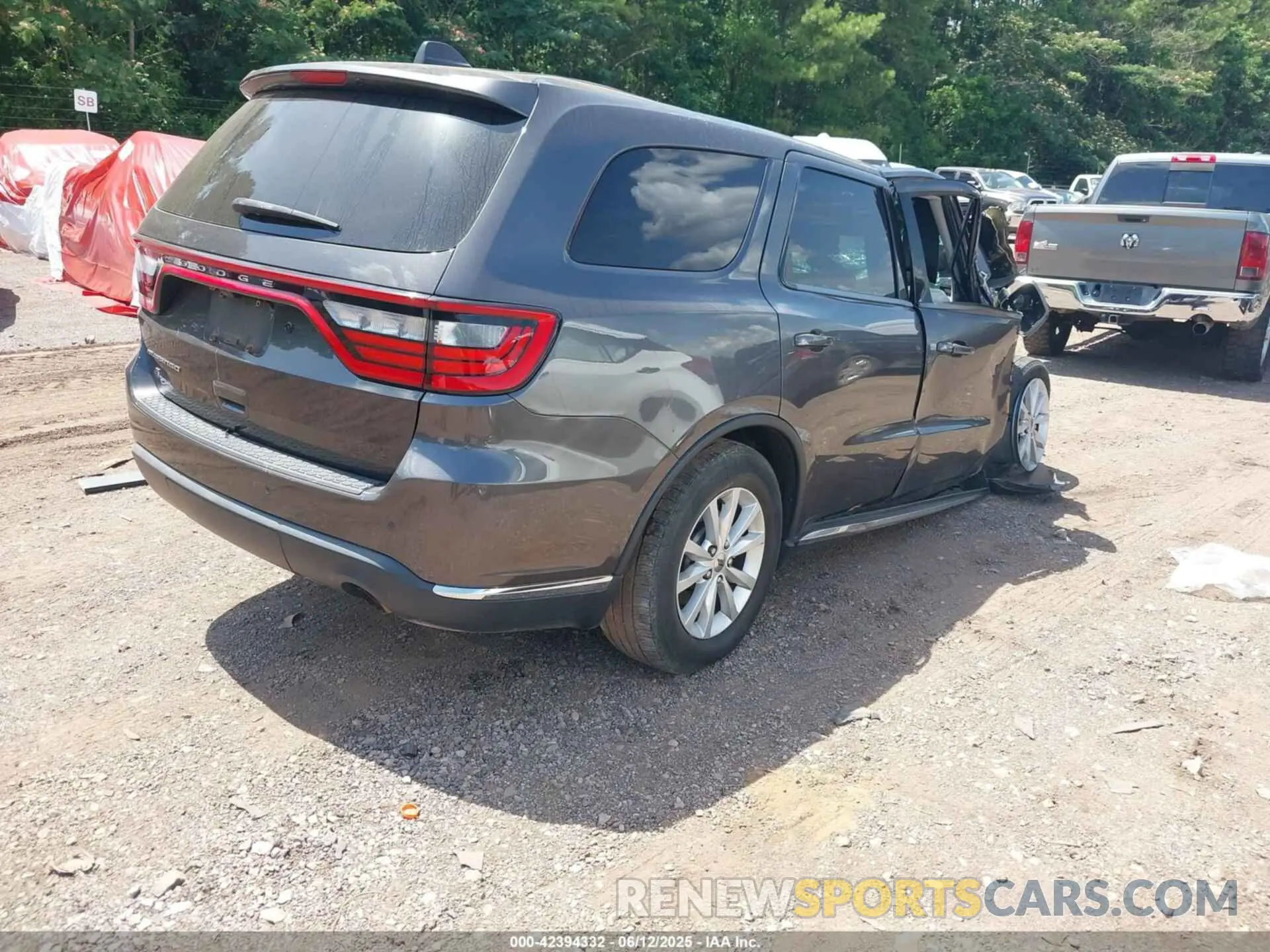 4 fotografías del automóvil dañado 1C4RDJFG8LC443280 DODGE DURANGO 2020