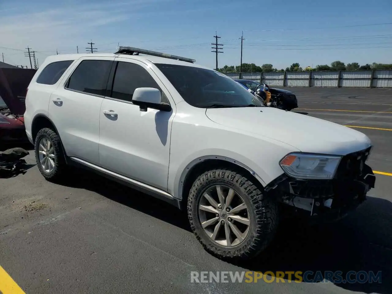 4 fotografías del automóvil dañado 1C4RDJFG9LC345570 DODGE DURANGO 2020
