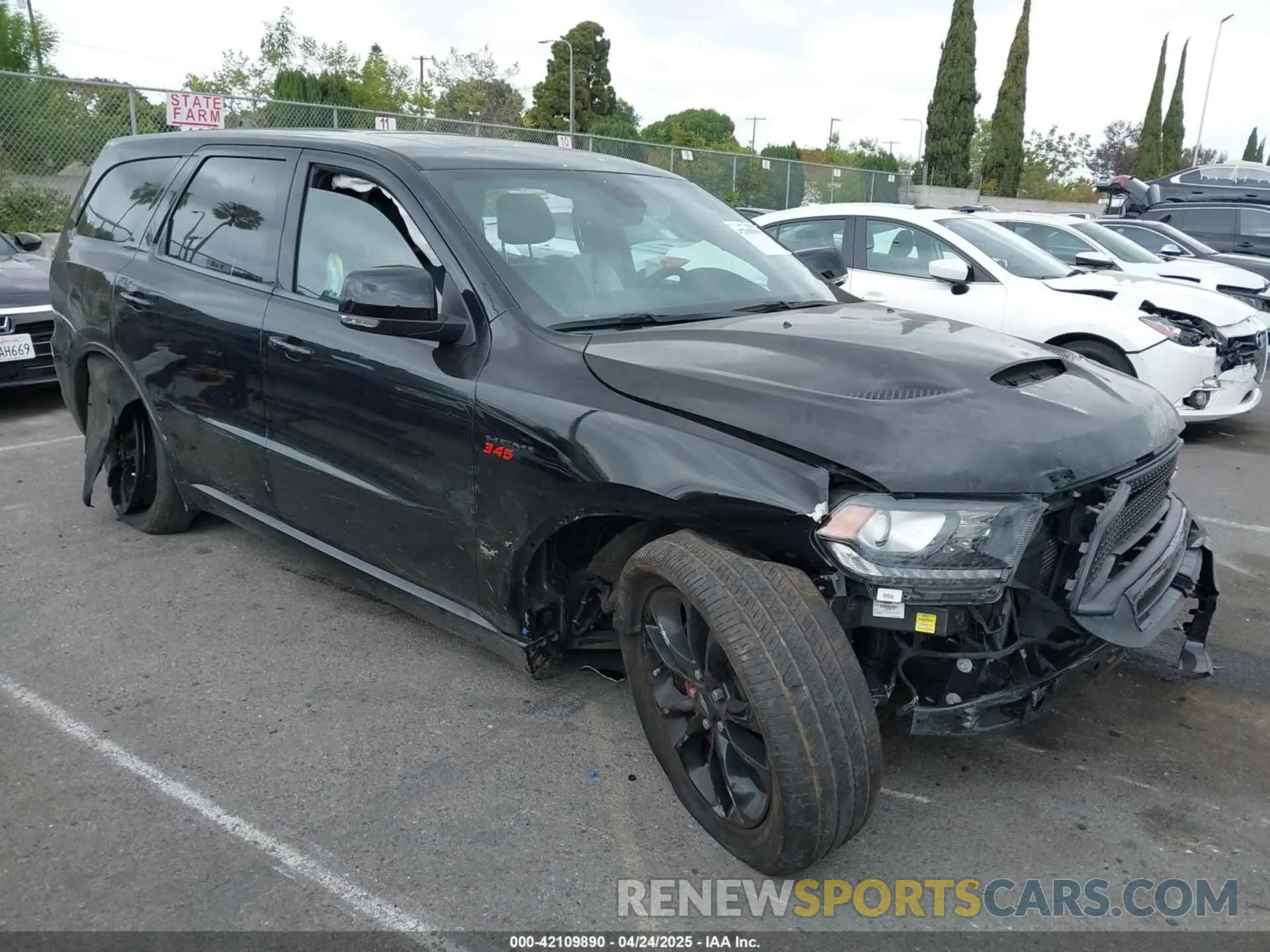 1 fotografías del automóvil dañado 1C4SDHCT8LC393492 DODGE DURANGO 2020