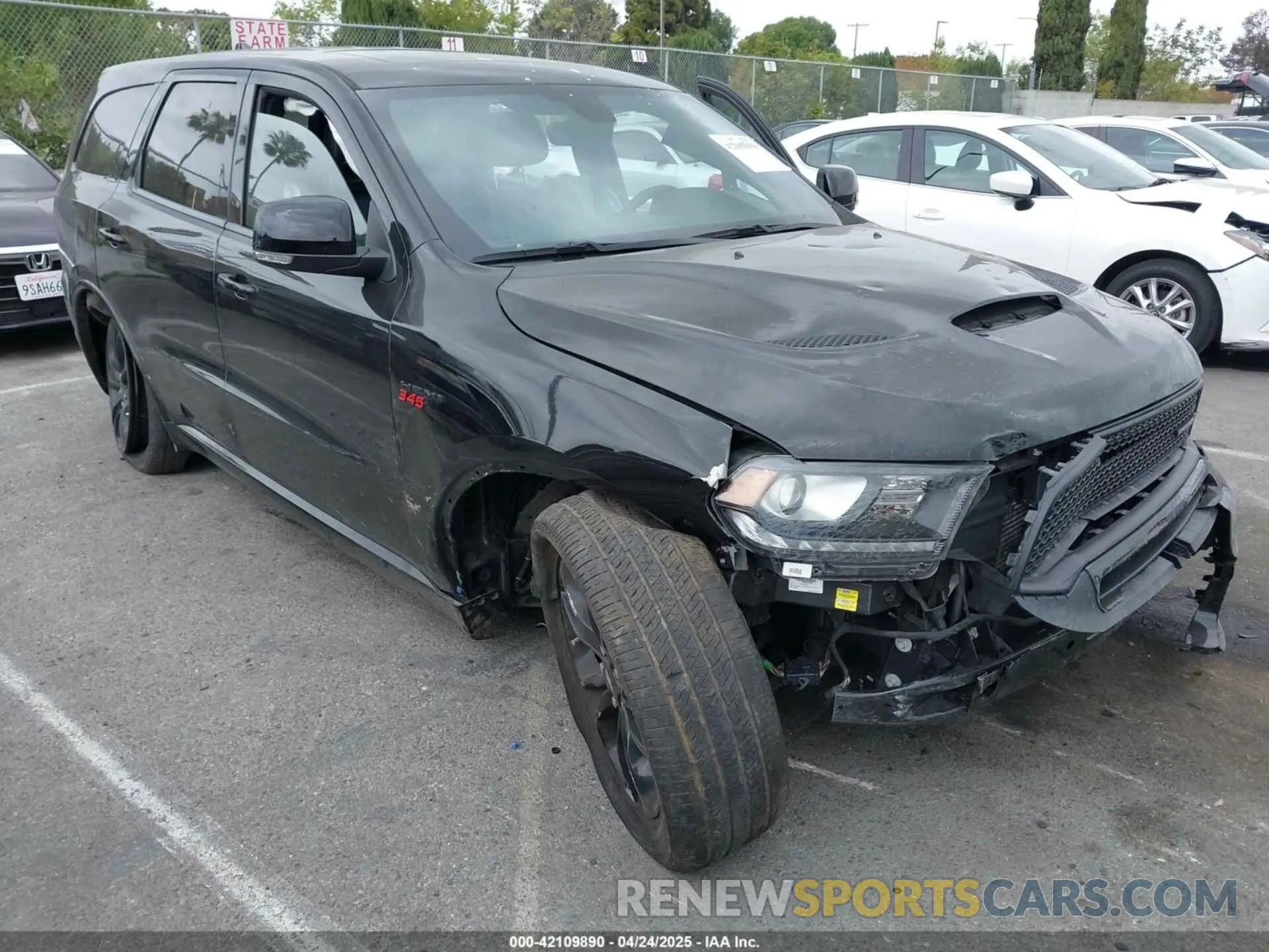 6 fotografías del automóvil dañado 1C4SDHCT8LC393492 DODGE DURANGO 2020