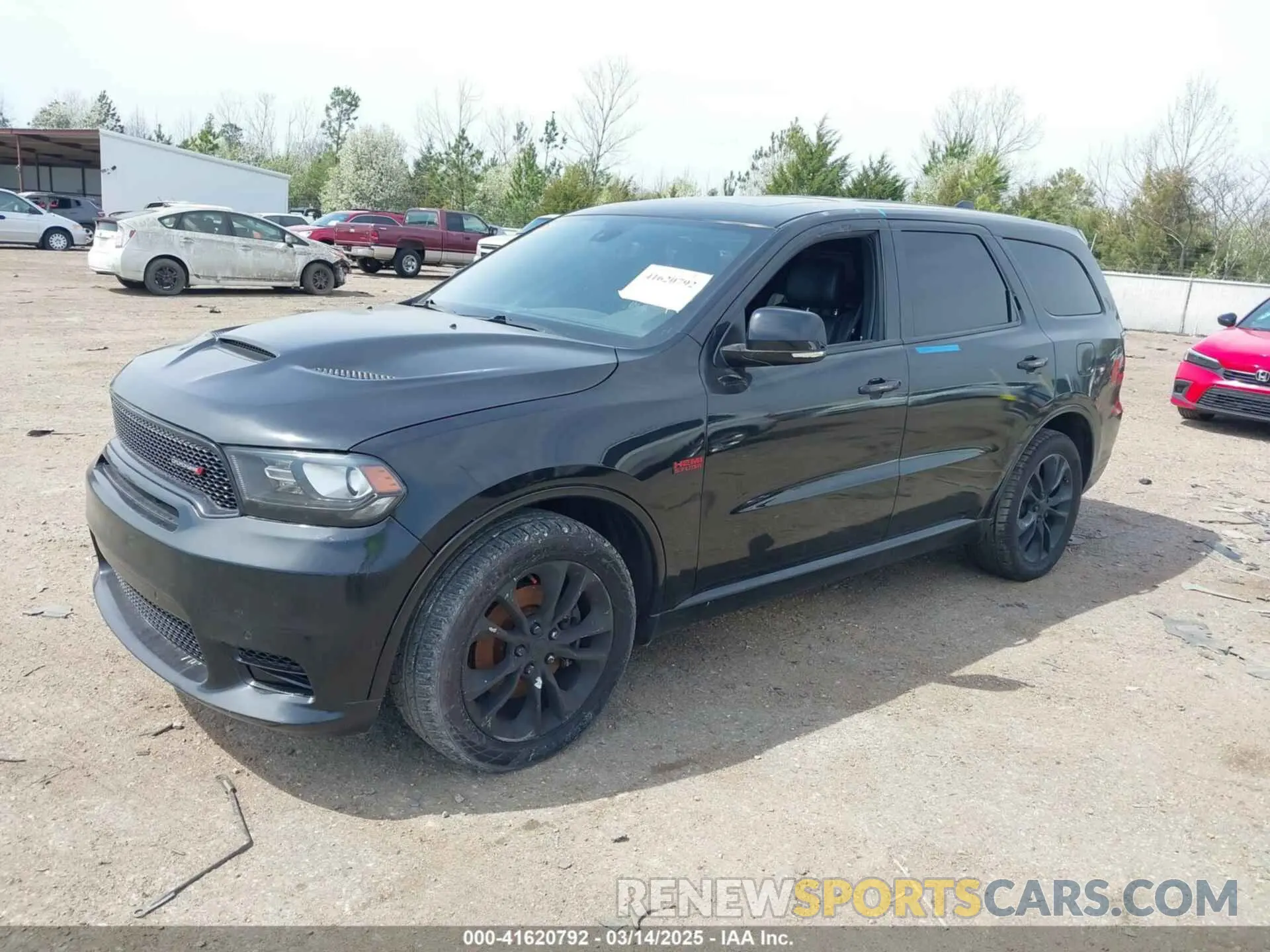 2 fotografías del automóvil dañado 1C4SDHCT8LC410596 DODGE DURANGO 2020