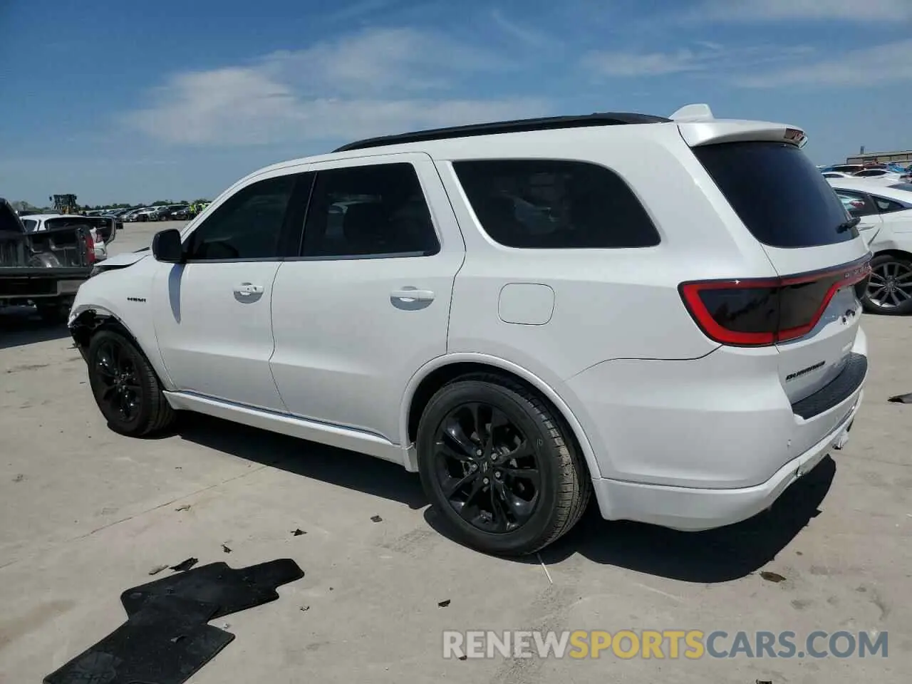 2 fotografías del automóvil dañado 1C4SDHCTXLC441560 DODGE DURANGO 2020