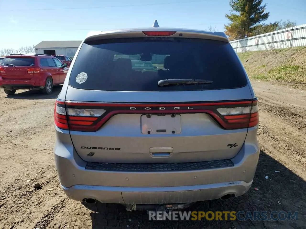 6 fotografías del automóvil dañado 1C4SDJCT1LC413248 DODGE DURANGO 2020