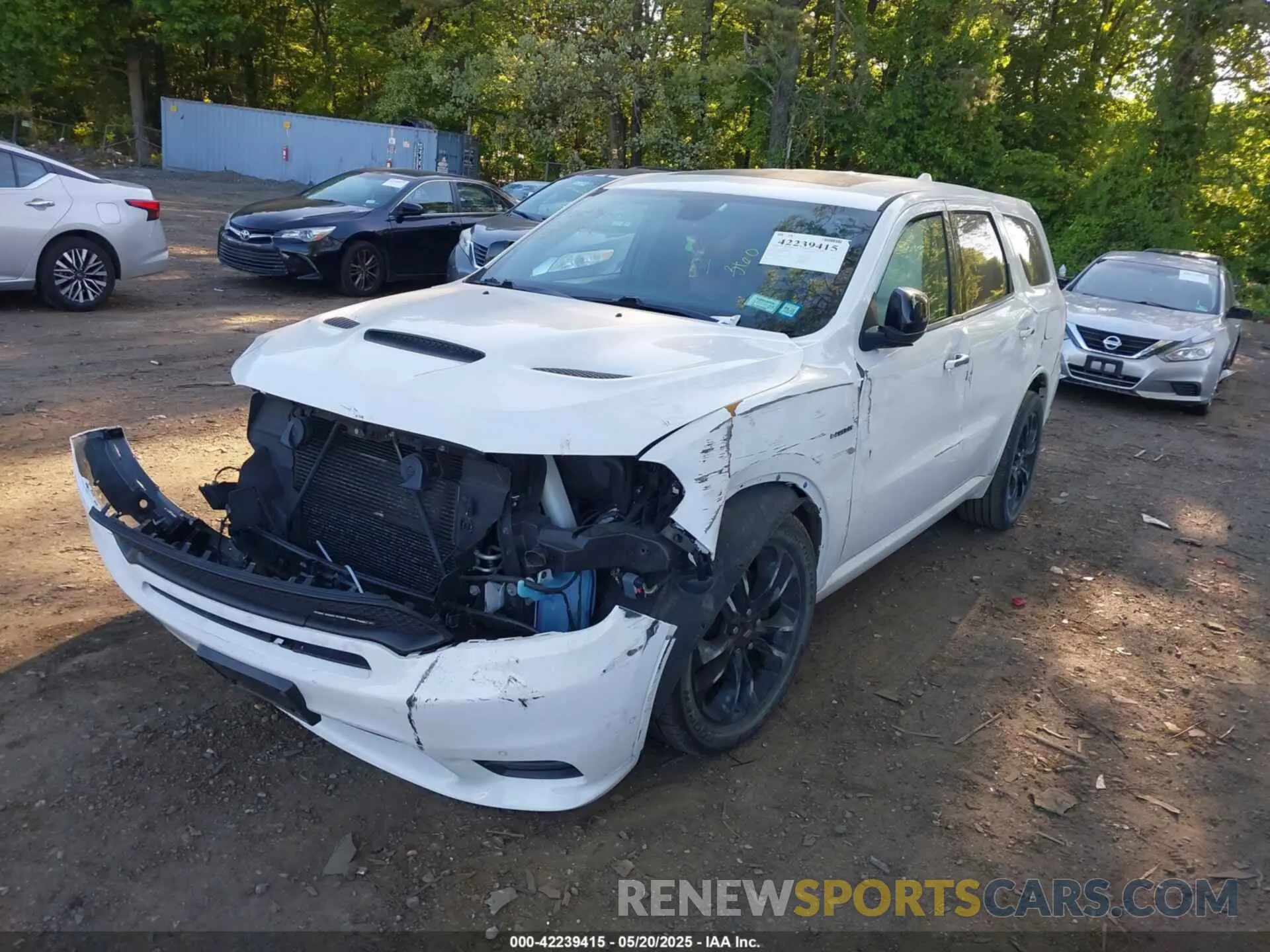 2 fotografías del automóvil dañado 1C4SDJCT2LC287059 DODGE DURANGO 2020