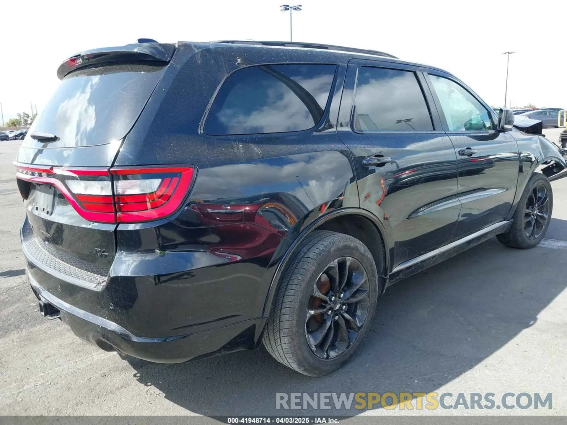 4 fotografías del automóvil dañado 1C4SDJCT5LC330499 DODGE DURANGO 2020