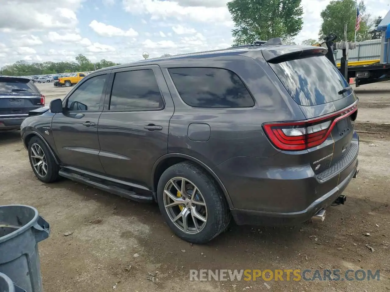 2 fotografías del automóvil dañado 1C4SDJCT6LC130831 DODGE DURANGO 2020