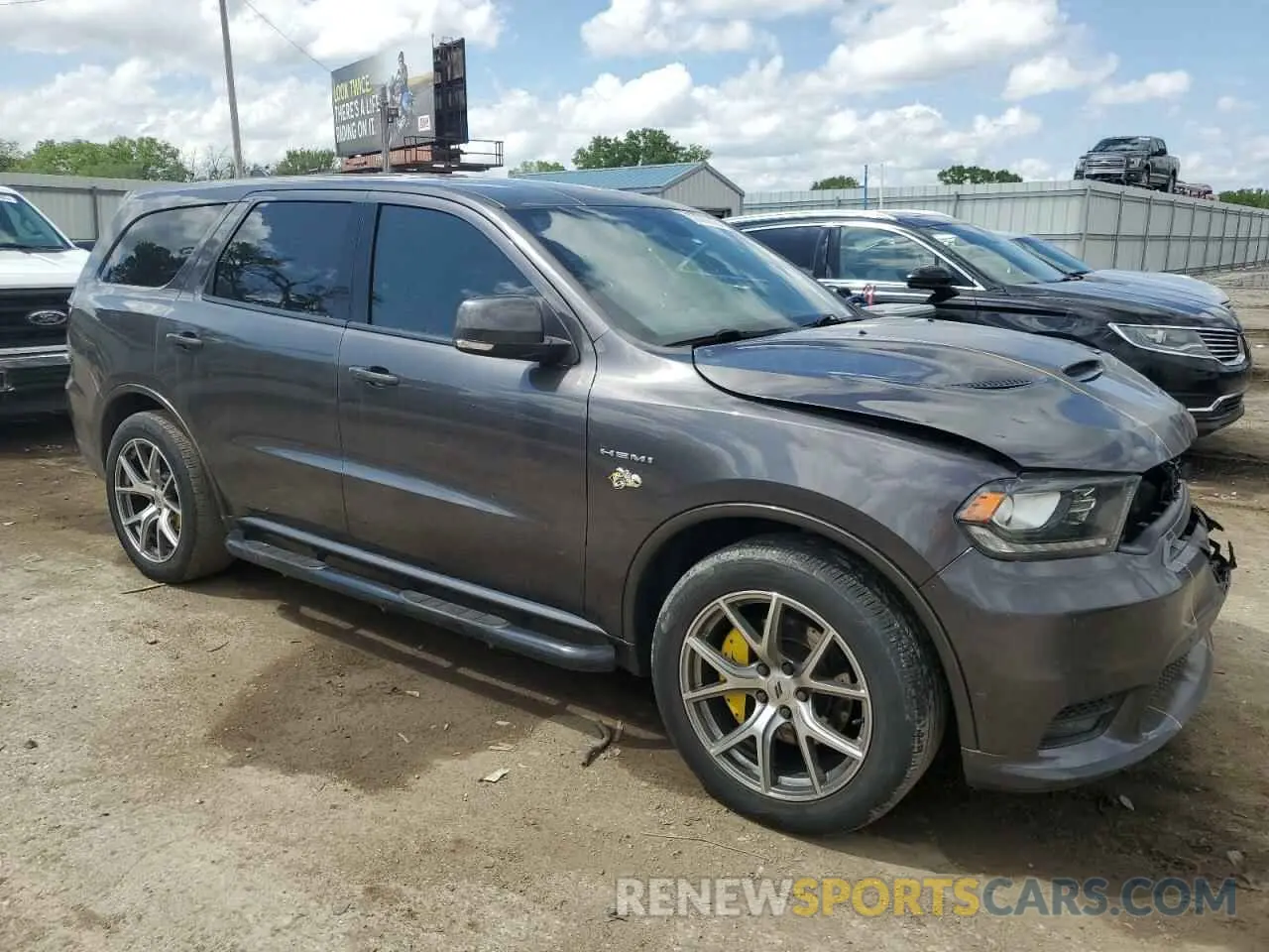4 fotografías del automóvil dañado 1C4SDJCT6LC130831 DODGE DURANGO 2020