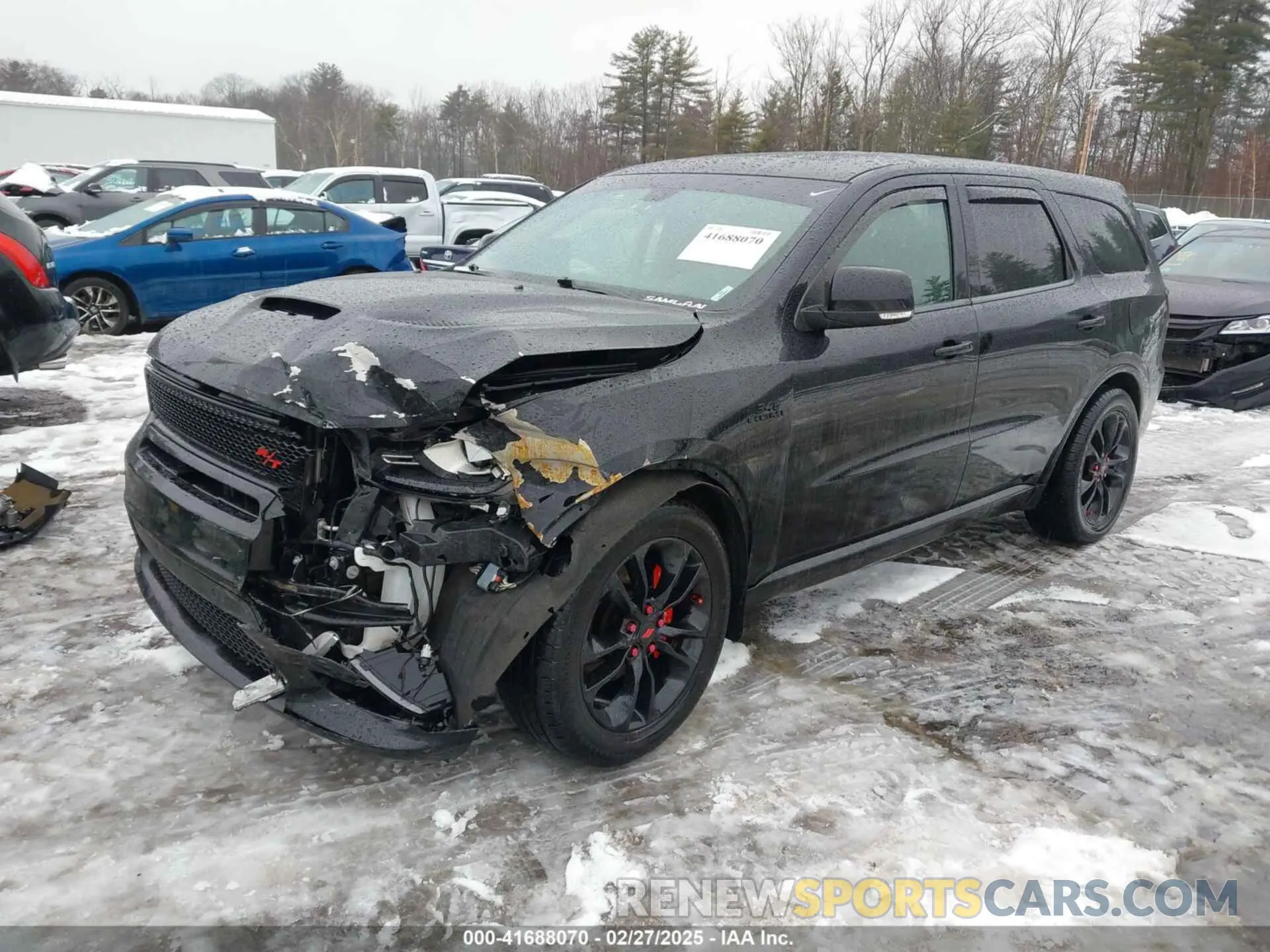 2 fotografías del automóvil dañado 1C4SDJCT6LC165370 DODGE DURANGO 2020