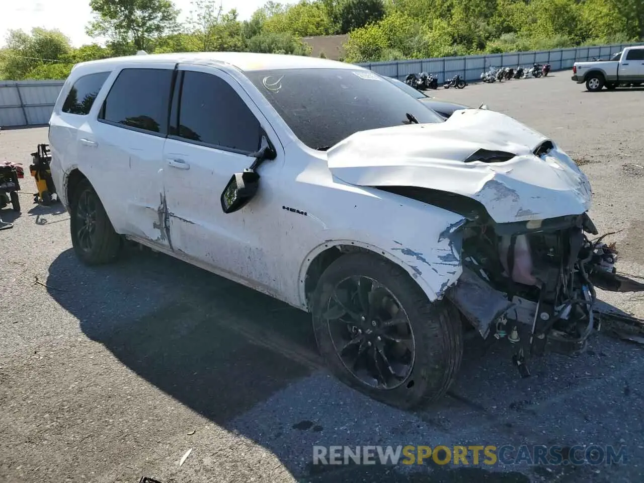 4 fotografías del automóvil dañado 1C4SDJCT8LC413070 DODGE DURANGO 2020