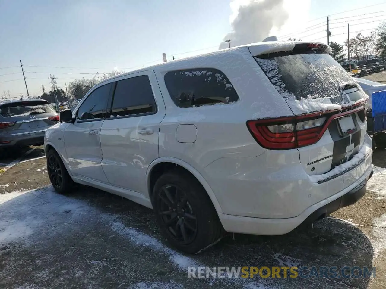 2 fotografías del automóvil dañado 1C4SDJGJ4LC146602 DODGE DURANGO 2020