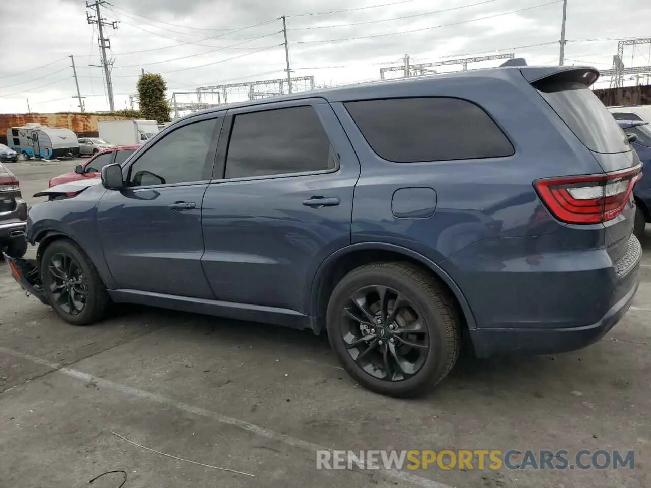 2 fotografías del automóvil dañado 1C4RDHAG0MC661134 DODGE DURANGO 2021