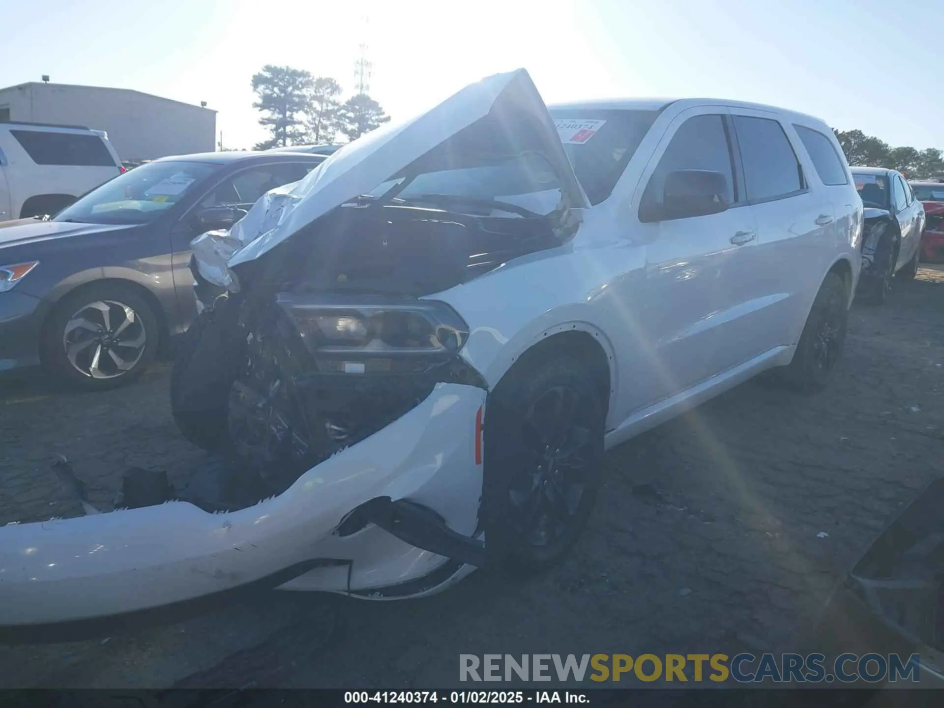 2 fotografías del automóvil dañado 1C4RDHAG6MC660327 DODGE DURANGO 2021