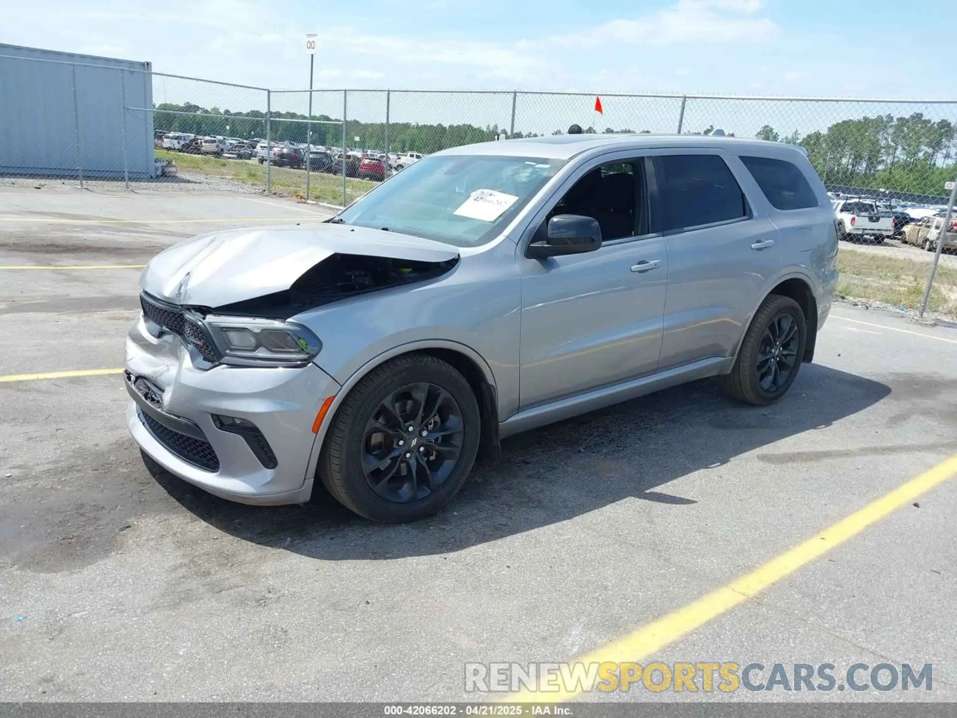 2 fotografías del automóvil dañado 1C4RDHAG7MC825107 DODGE DURANGO 2021