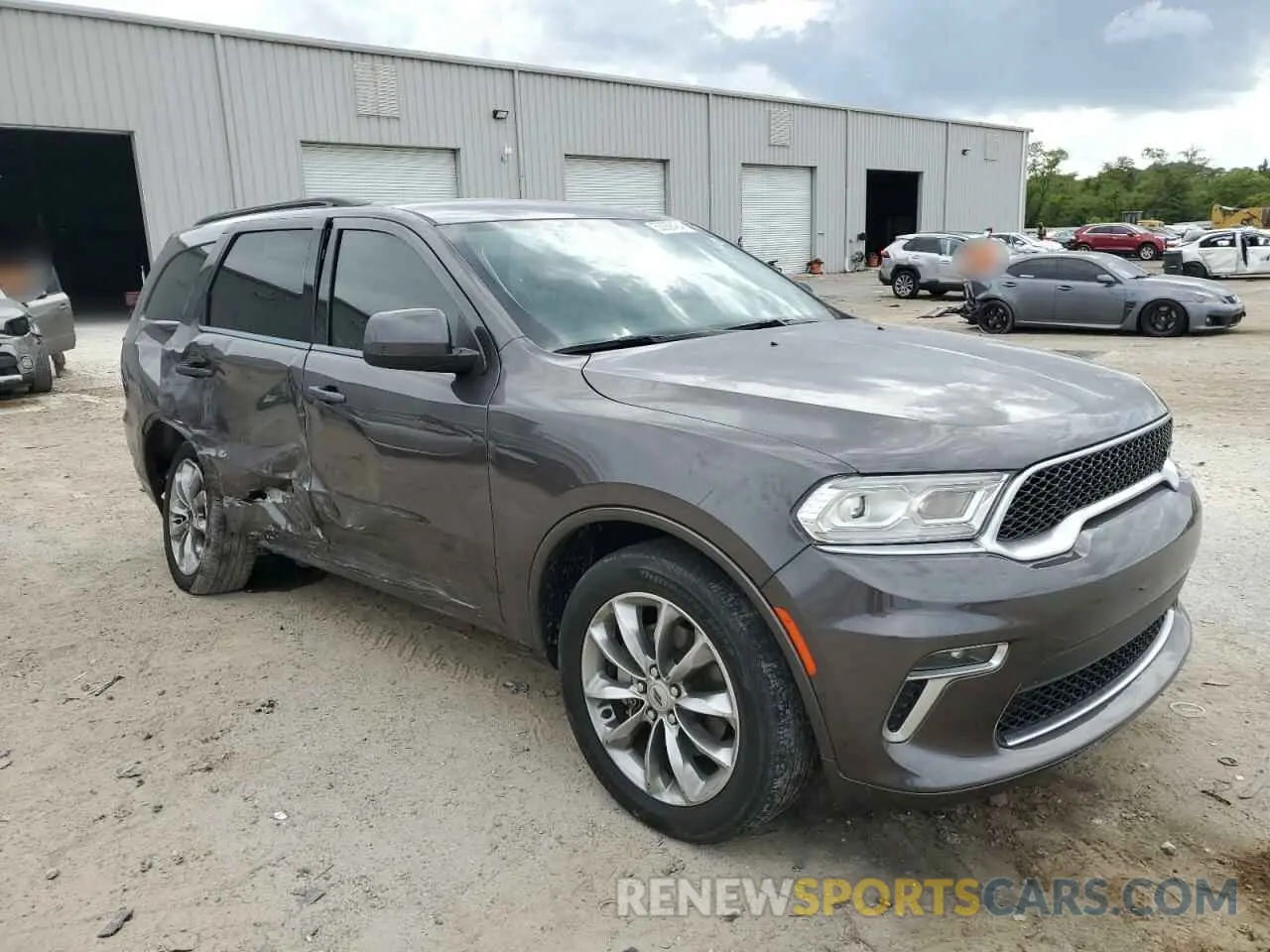 4 fotografías del automóvil dañado 1C4RDHAG9MC846556 DODGE DURANGO 2021