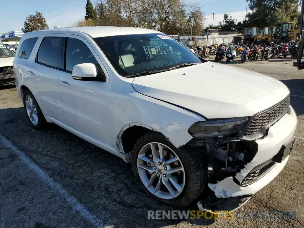 4 fotografías del automóvil dañado 1C4RDHDG2MC636411 DODGE DURANGO 2021
