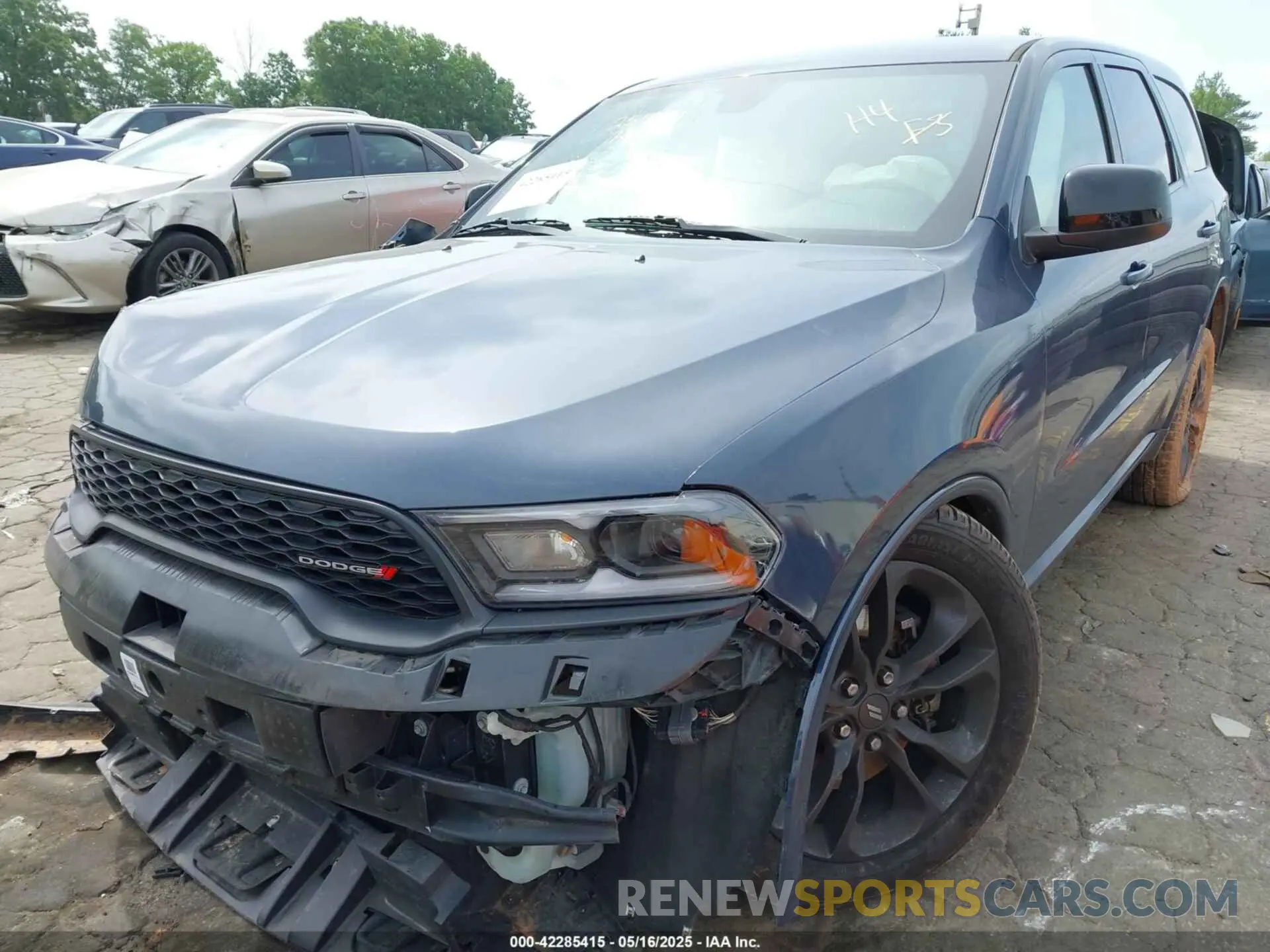 2 fotografías del automóvil dañado 1C4RDHDG2MC682479 DODGE DURANGO 2021