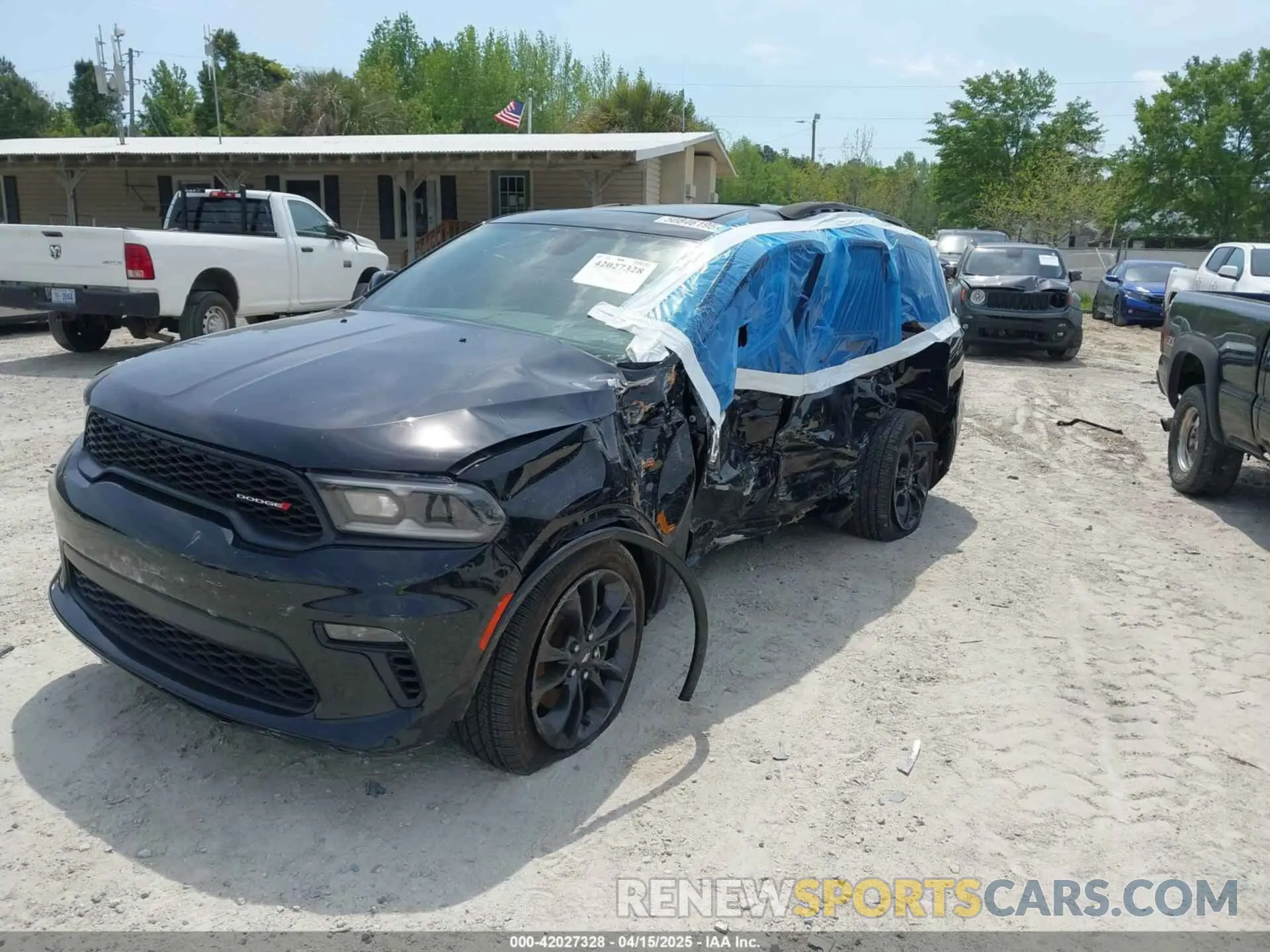 2 fotografías del automóvil dañado 1C4RDHDG6MC825093 DODGE DURANGO 2021