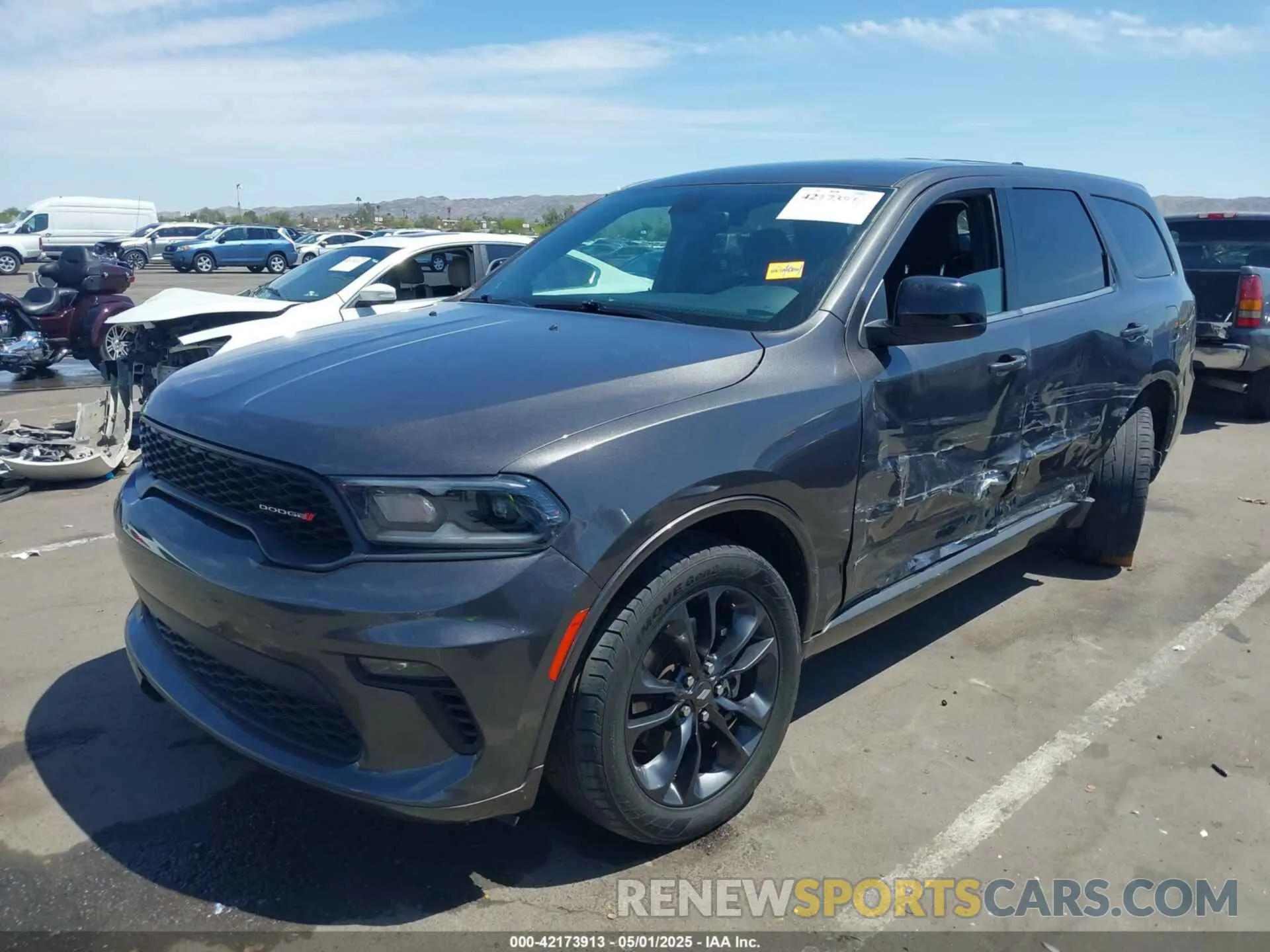 6 fotografías del automóvil dañado 1C4RDHDG8MC573444 DODGE DURANGO 2021