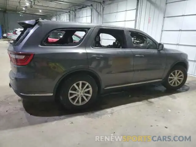 3 fotografías del automóvil dañado 1C4RDJAG0MC547335 DODGE DURANGO 2021