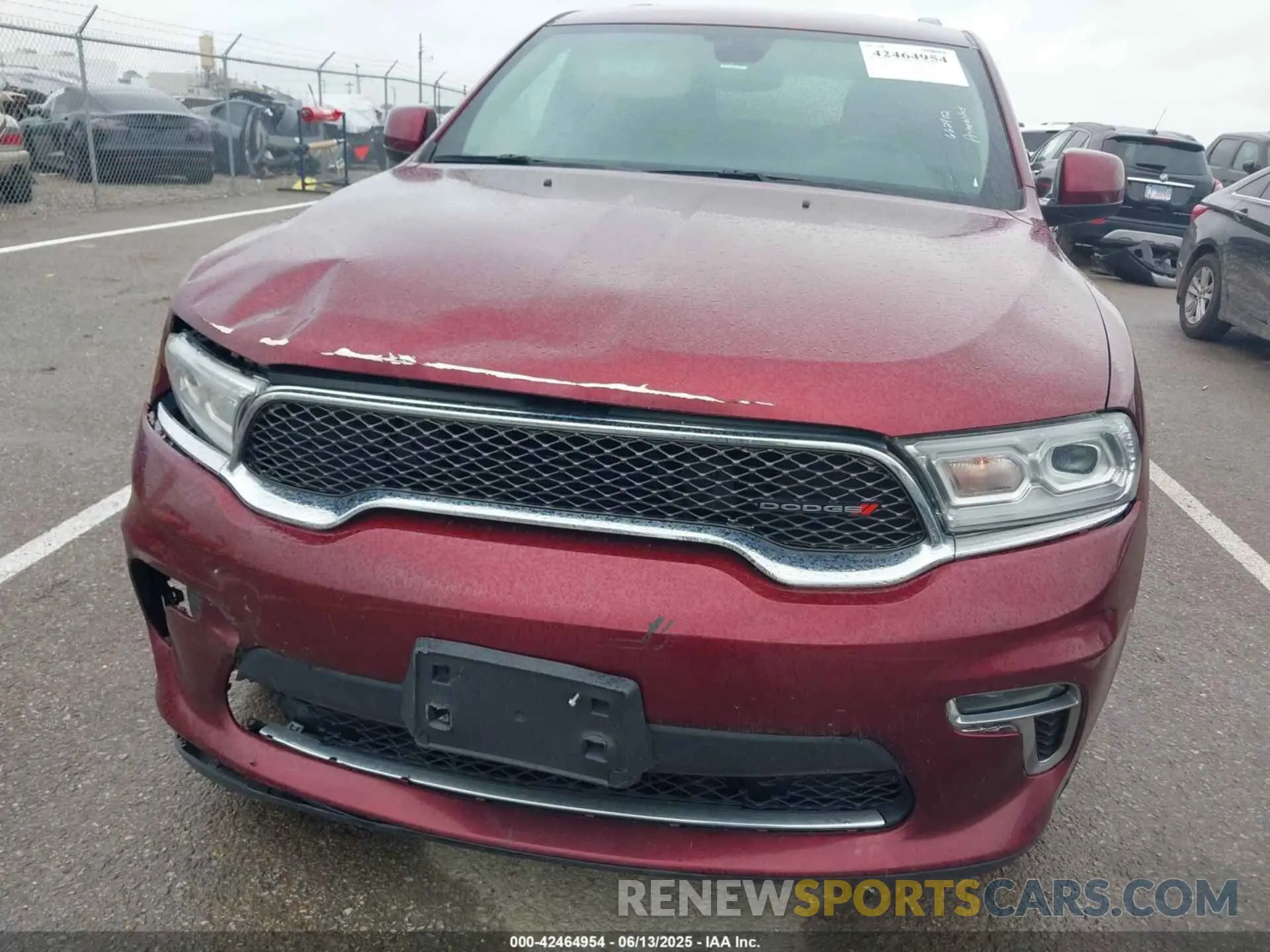 6 fotografías del automóvil dañado 1C4RDJAG5MC662402 DODGE DURANGO 2021
