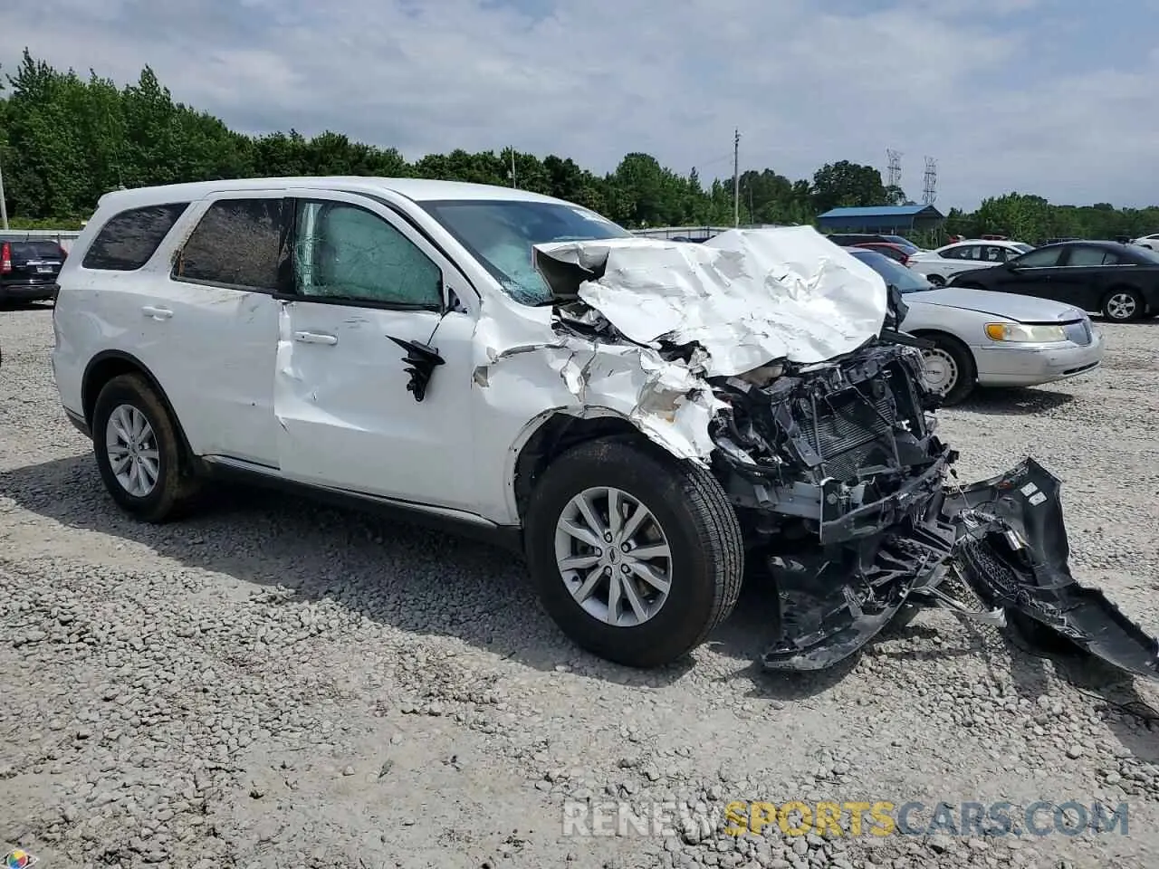 4 fotografías del automóvil dañado 1C4RDJAG8MC547261 DODGE DURANGO 2021
