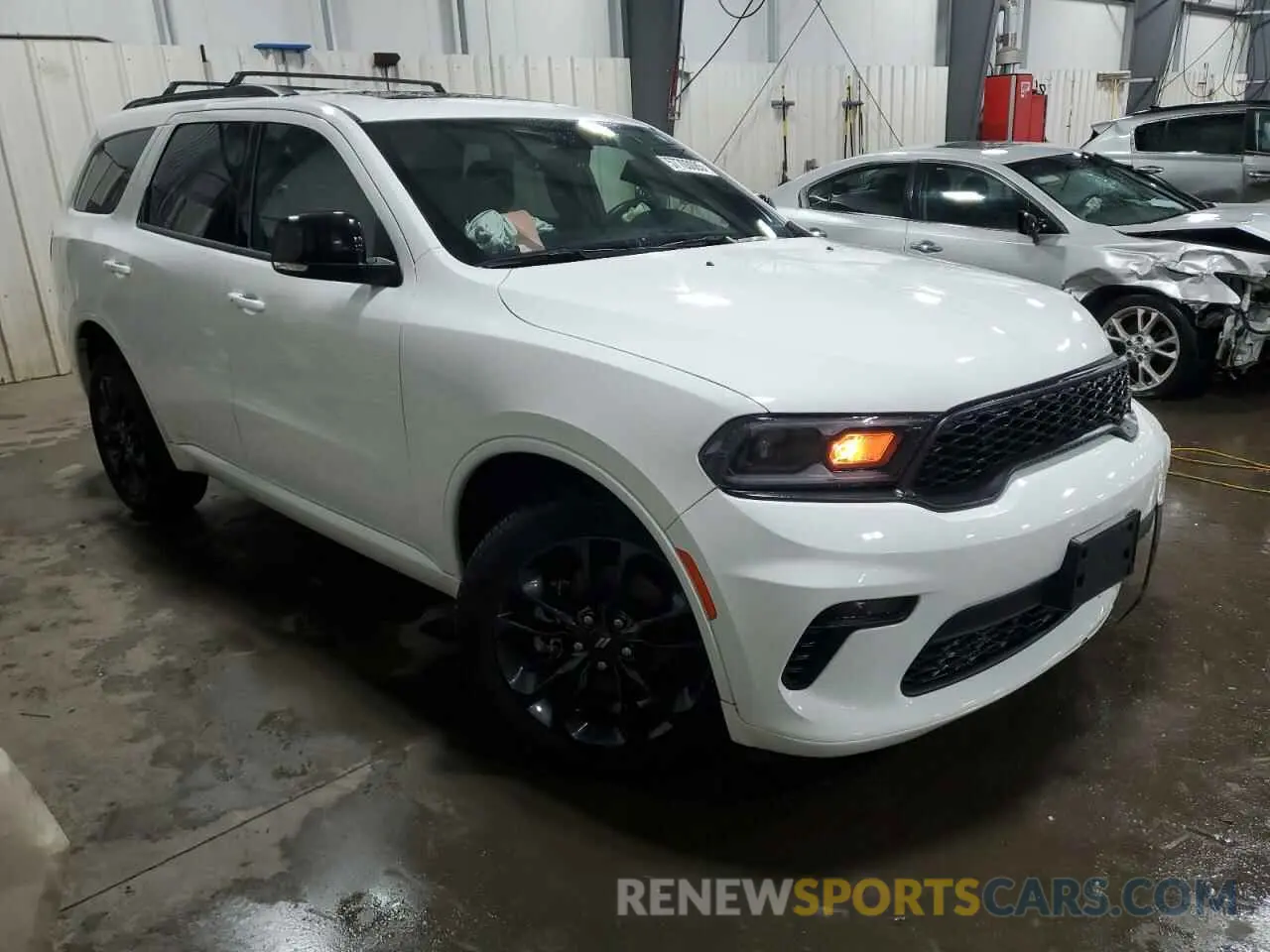 4 fotografías del automóvil dañado 1C4RDJDG0MC521376 DODGE DURANGO 2021
