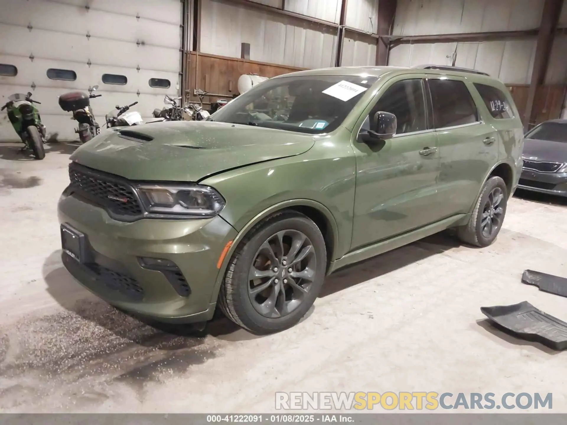 2 fotografías del automóvil dañado 1C4RDJDG0MC522611 DODGE DURANGO 2021