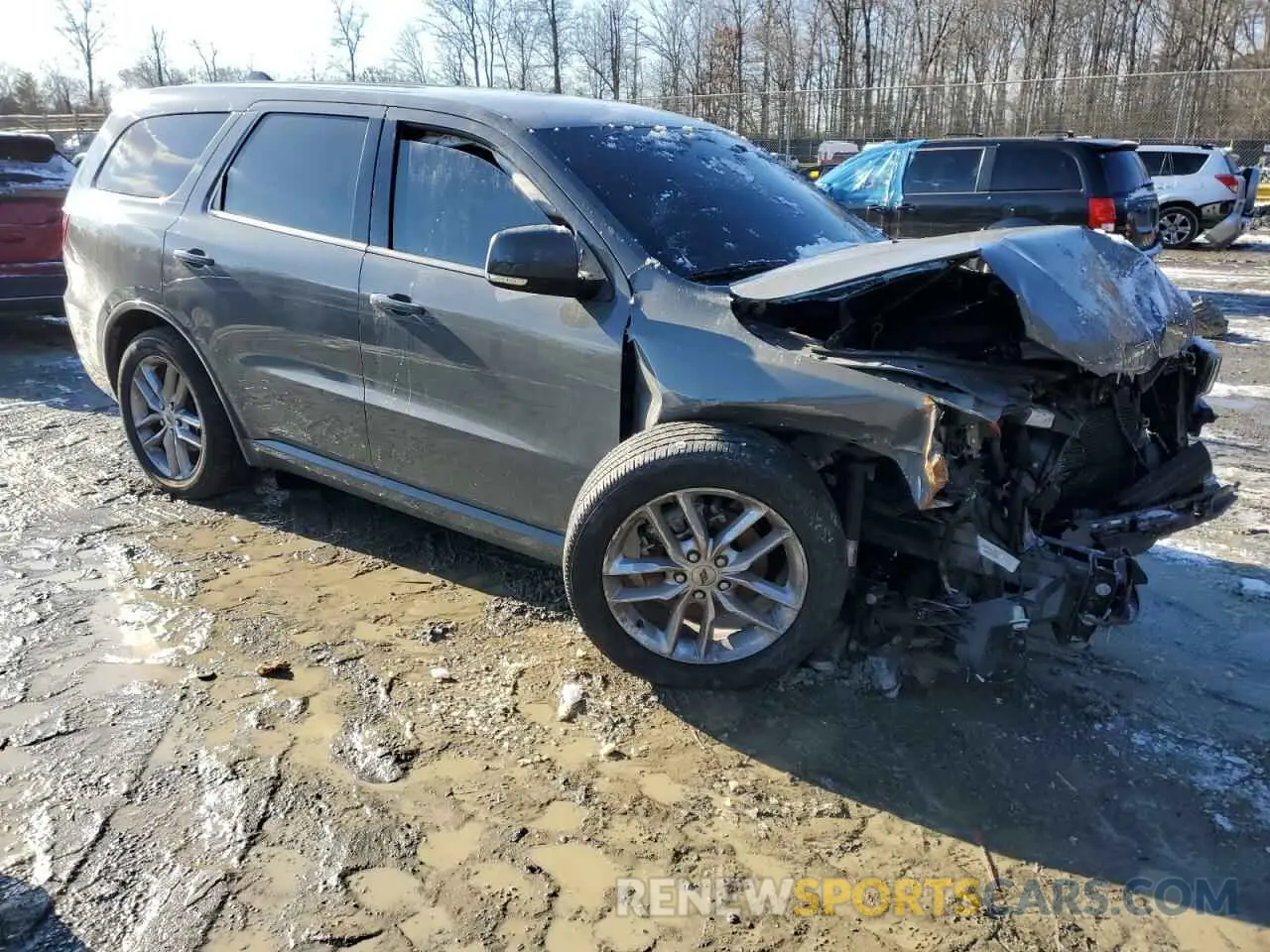 4 fotografías del automóvil dañado 1C4RDJDG3MC627188 DODGE DURANGO 2021