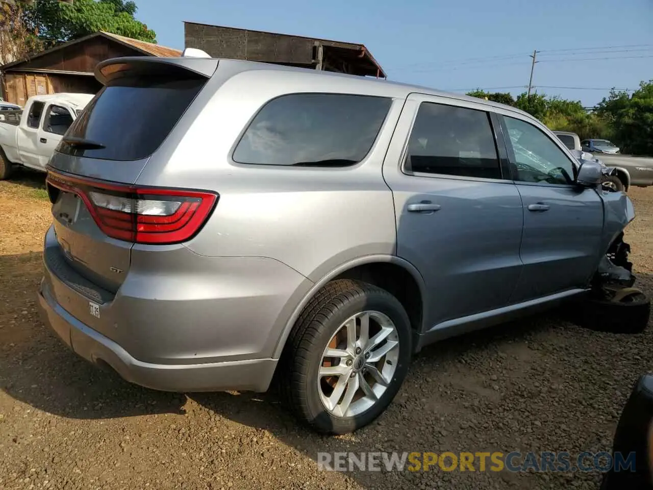 3 fotografías del automóvil dañado 1C4RDJDG4MC661771 DODGE DURANGO 2021