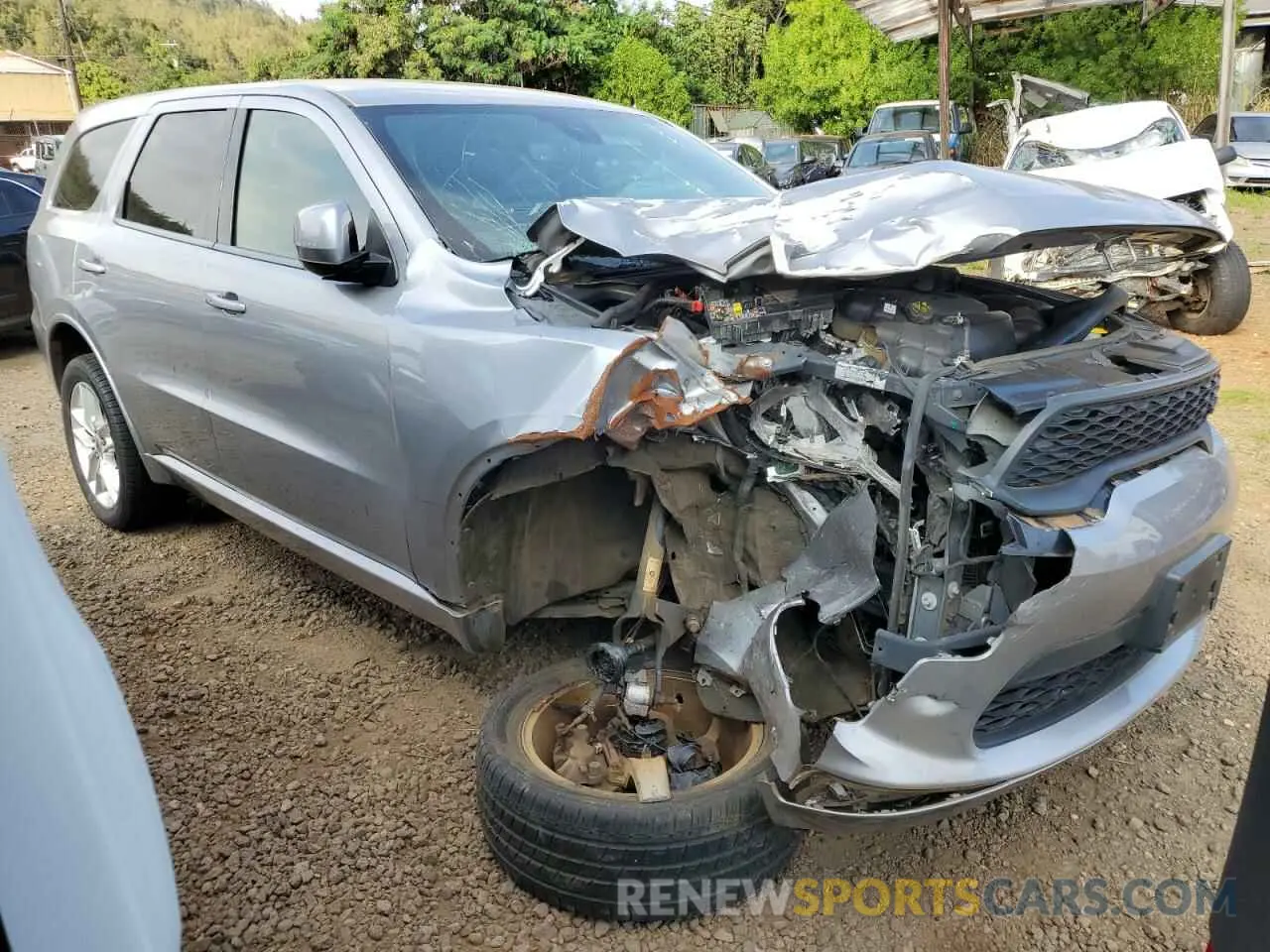 4 fotografías del automóvil dañado 1C4RDJDG4MC661771 DODGE DURANGO 2021