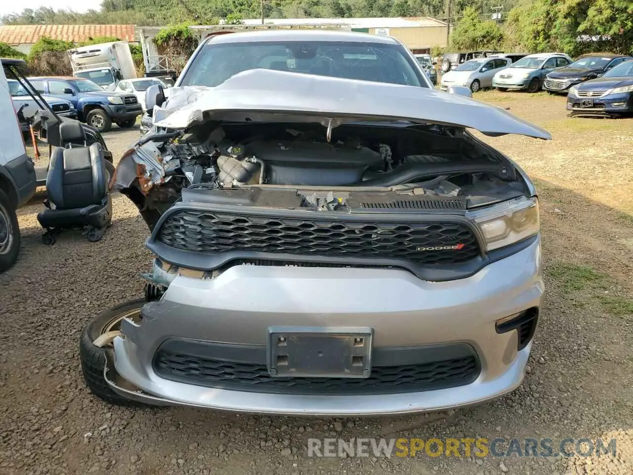 5 fotografías del automóvil dañado 1C4RDJDG4MC661771 DODGE DURANGO 2021